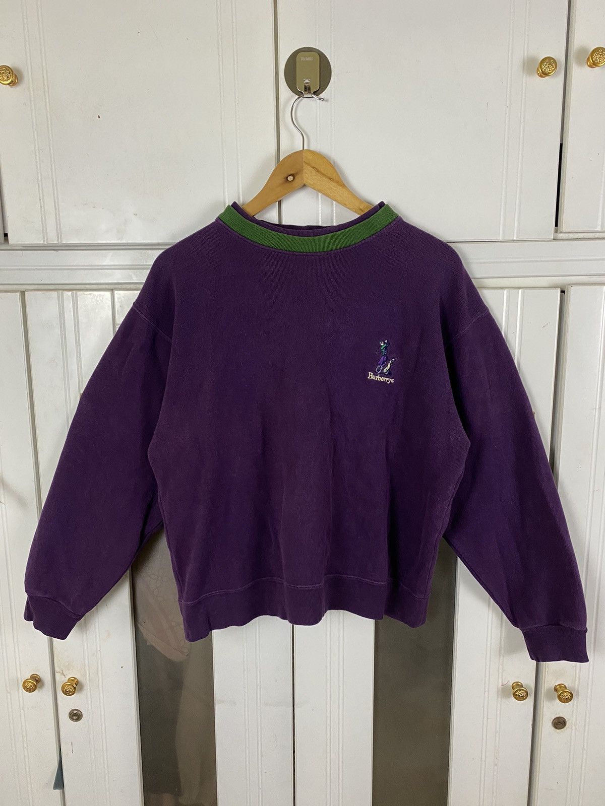 Pre-owned Burberry X Burberry Prorsum Vintage Burberrys Golf Sweatshirt In Purple