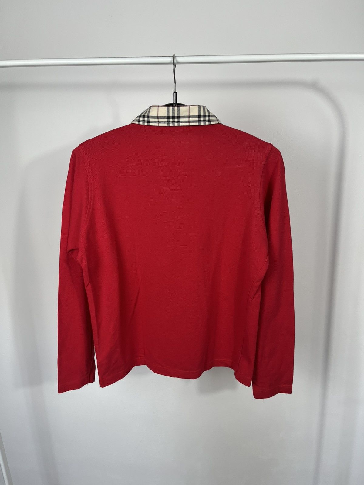 Burberry Burberry London Polo Shirt Nova Check Collar Long Sleeve L Size L / US 10 / IT 46 - 11 Thumbnail