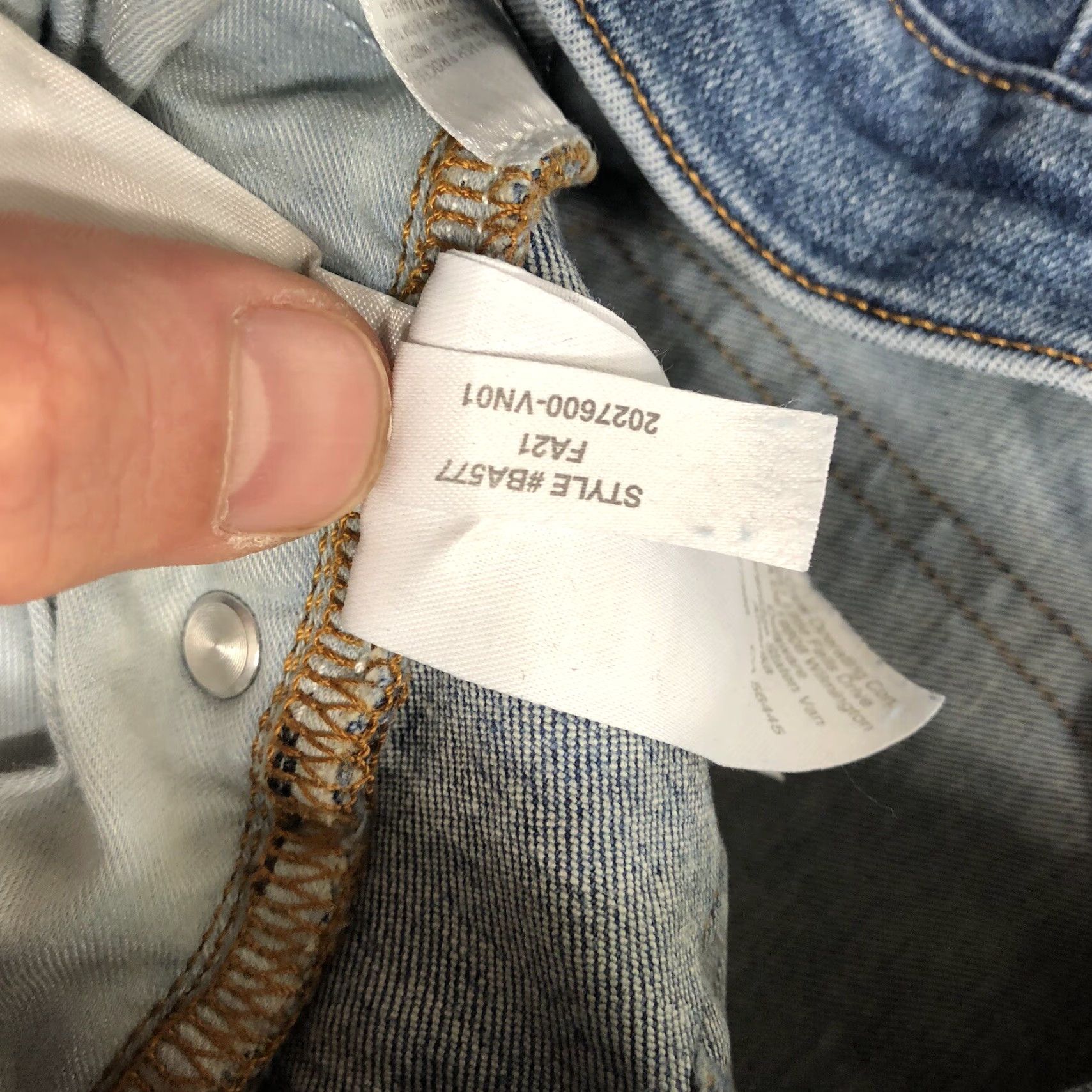 J.Crew J Crew Womens Jeans Skinny Button Fly Toothpick 27 9" Medium Wash Blue Stretch Size 27" / US 4 / IT 40 - 7 Thumbnail