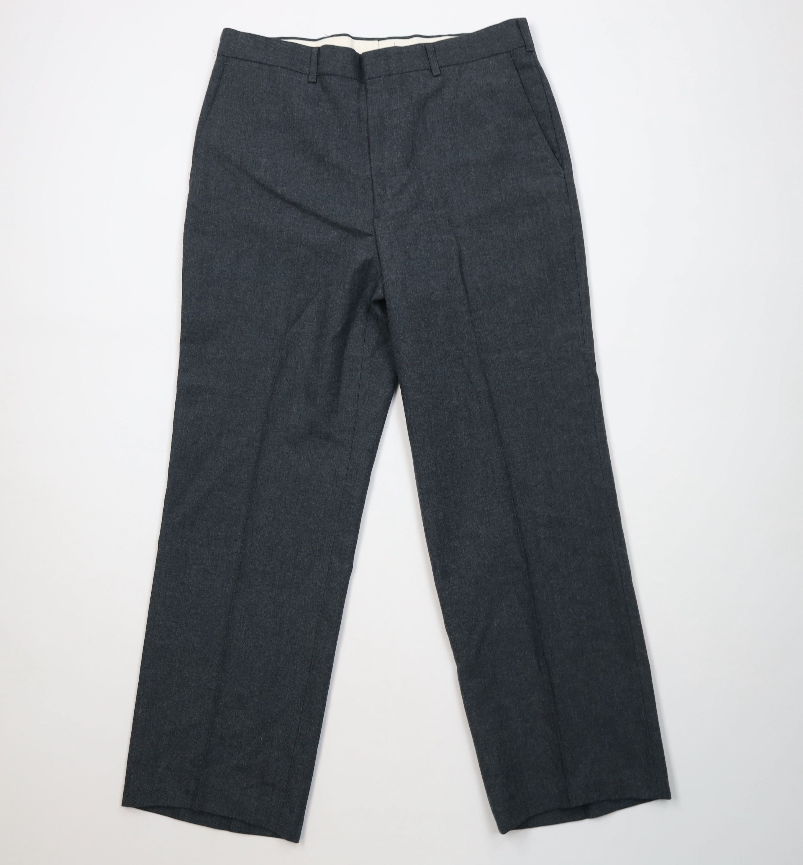 Vintage Vintage 70s Streetwear Gabardine Blend Knit Chino Pants Gray Size US 32 / EU 48 - 1 Thumbnail
