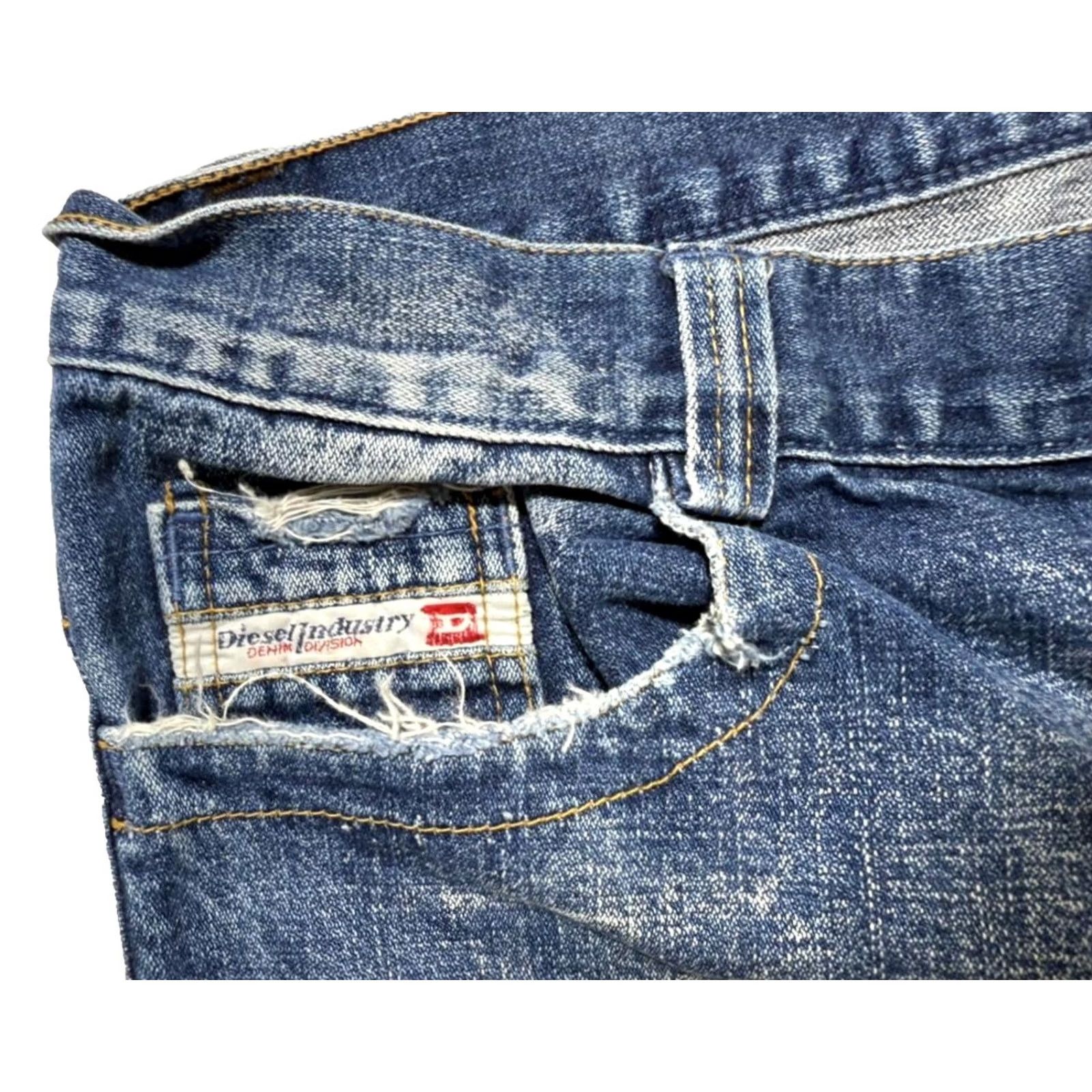 Diesel Diesel Industry Men Blue Denim Jeans Straight Fit Cotton Pants 38 Size US 38 / EU 54 - 5 Thumbnail