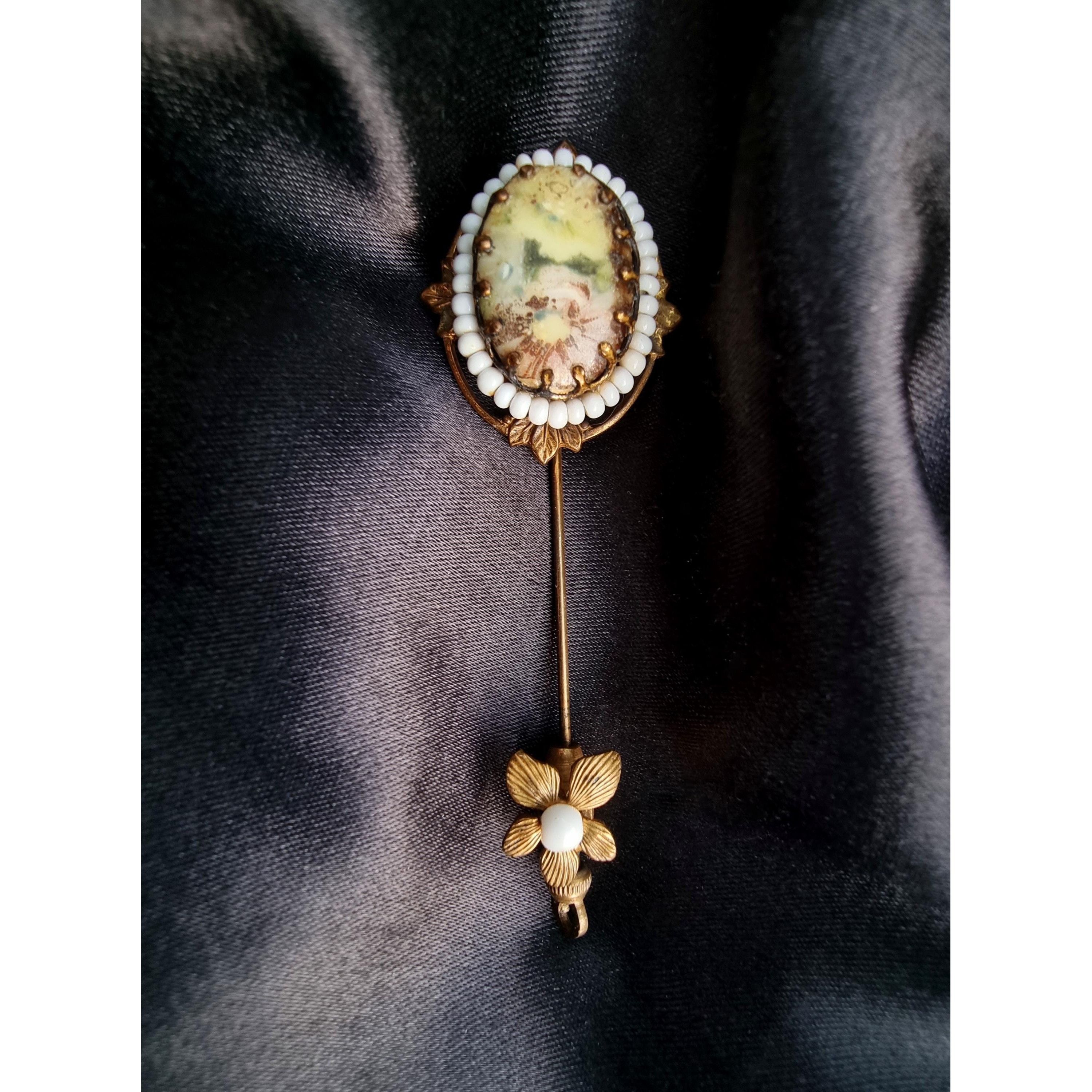 Miriam Haskell Rare Find Vintage 1930s MIRIAM HASKELL Unsigned Baroque Styl Size ONE SIZE - 3 Thumbnail