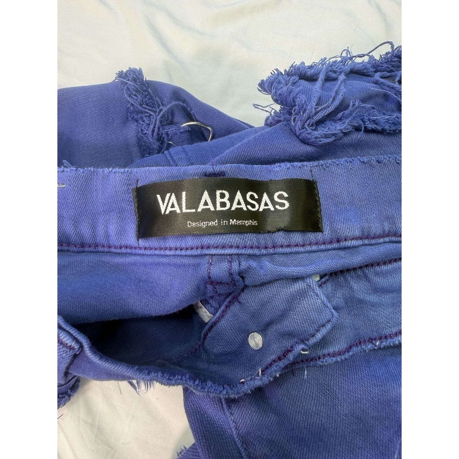 Valabasas VALABASAS Royal Blue Multi-Pocket Flare Stacked Cargo Jeans Size US 34 / EU 50 - 3 Thumbnail