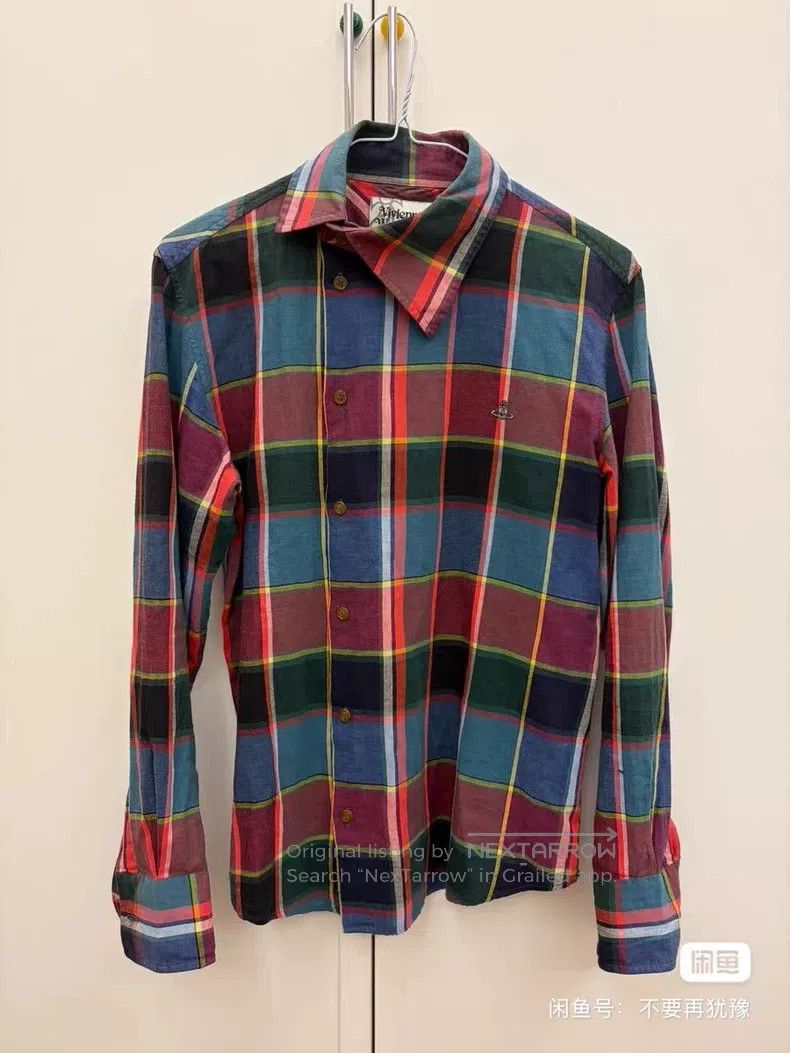 Vivienne Westwood Vivienne Westwood Irregular plaid shirt Size M / US 6-8 / IT 42-44 - 3 Thumbnail