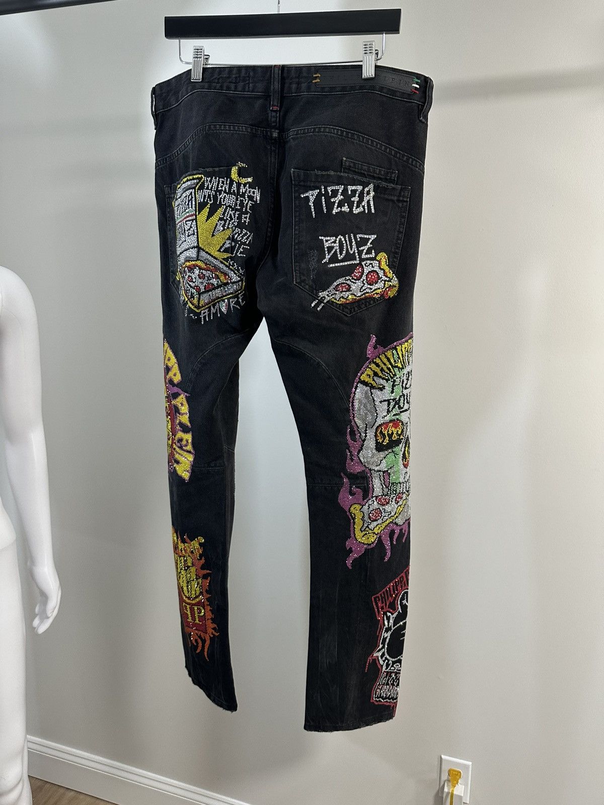Philipp Plein Phillip Plein Skull Denim Size US 33 - 10 Thumbnail