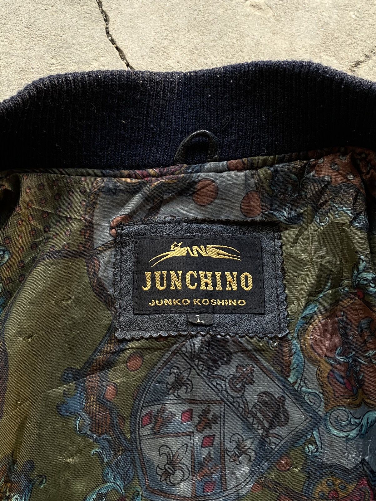 Japanese Brand Mr.Junko leather Jacket Size US L / EU 52-54 / 3 - 8 Thumbnail