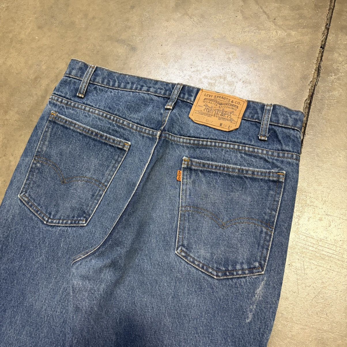 Levi's Vintage 80s Levis 517 Orange Tab Denim Jeans Bootcut USA Size US 32 / EU 48 - 13 Thumbnail
