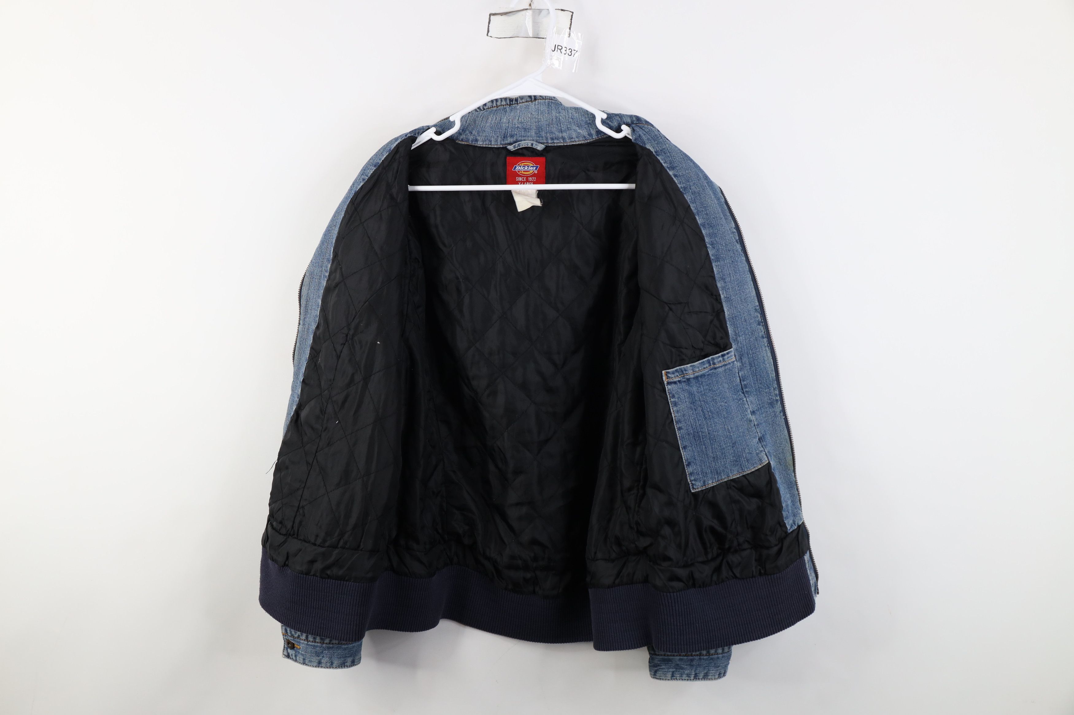 Dickies Vintage Y2K Dickies Quilted Denim Jean Tucker Jacket Blue Size XL / US 12-14 / IT 48-50 - 13 Thumbnail