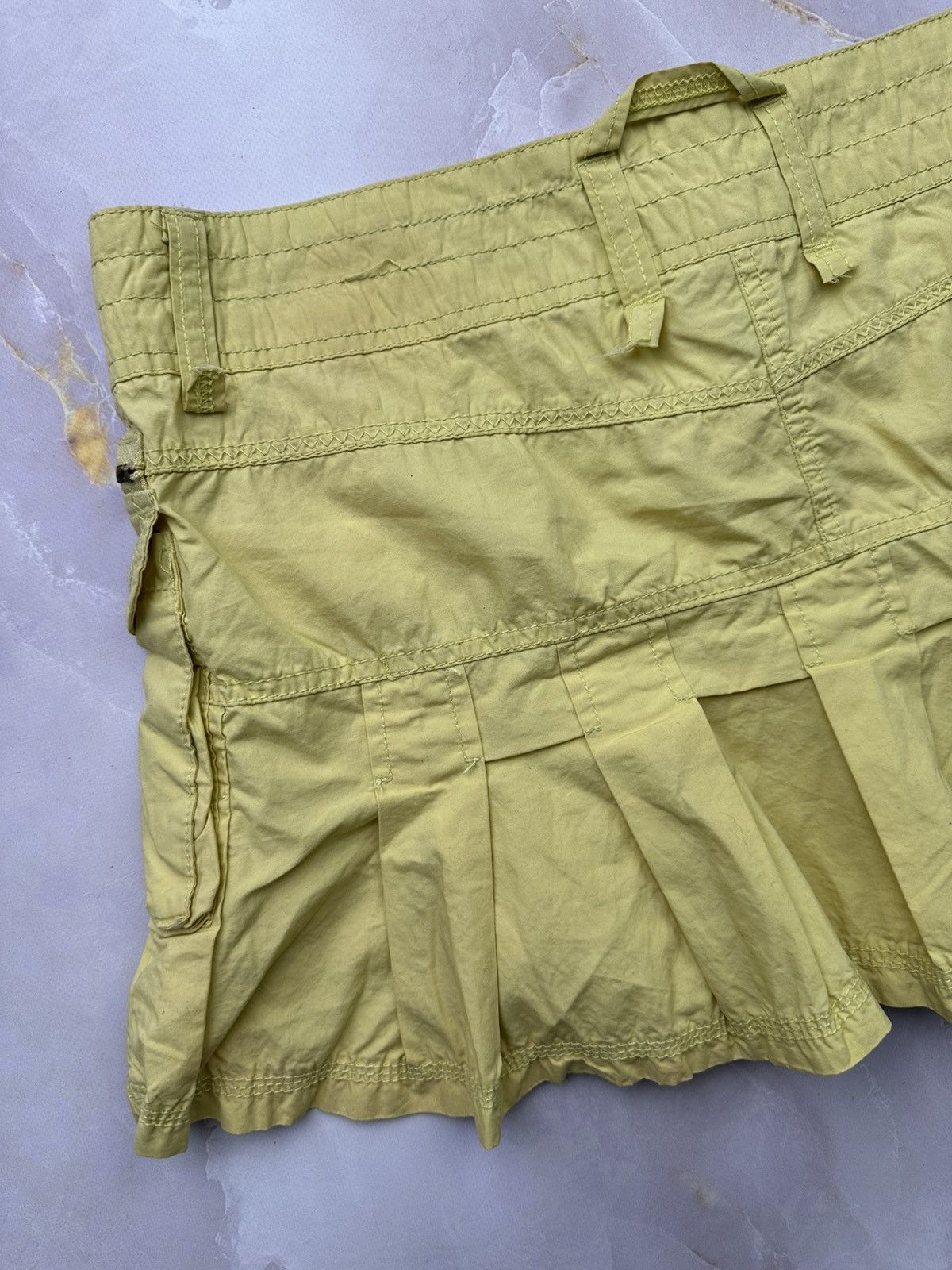 Japanese Brand Vintage Flared Mini Skirt (E1) Size 34" / US 12 / IT 48 - 6 Thumbnail