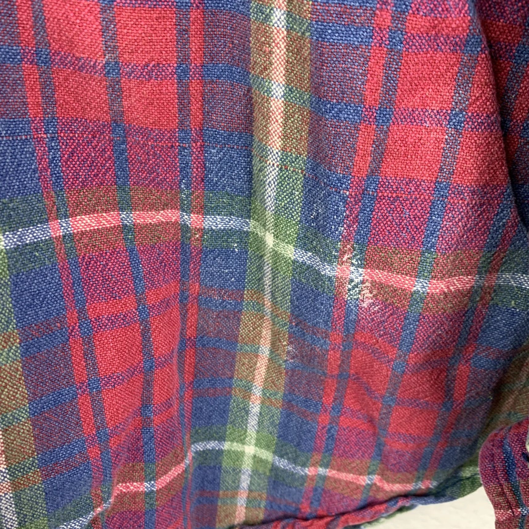 Faded Glory VINTAGE Faded Glory Shirt Plaid Flannel Denim Collar 90s Grunge Med/Large XL 2X Women Reproduction? Size M / US 6-8 / IT 42-44 - 6 Thumbnail