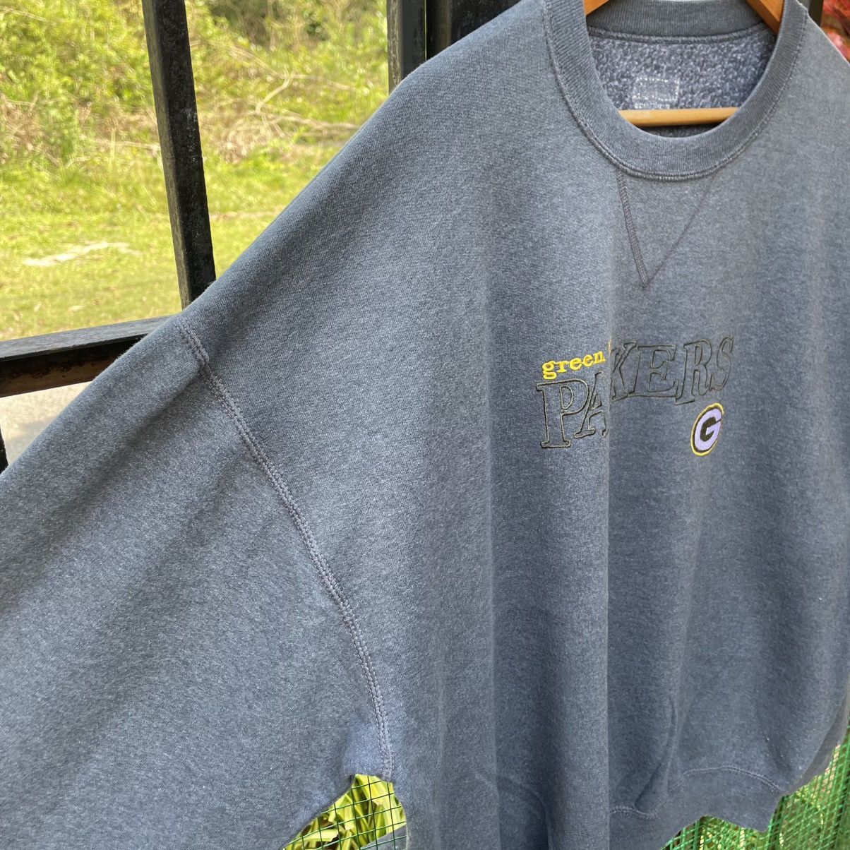 Vintage 🔥Green Bay Packers Embroidered Spellout Crewneck Sweatshirts Size US XL / EU 56 / 4 - 7 Thumbnail