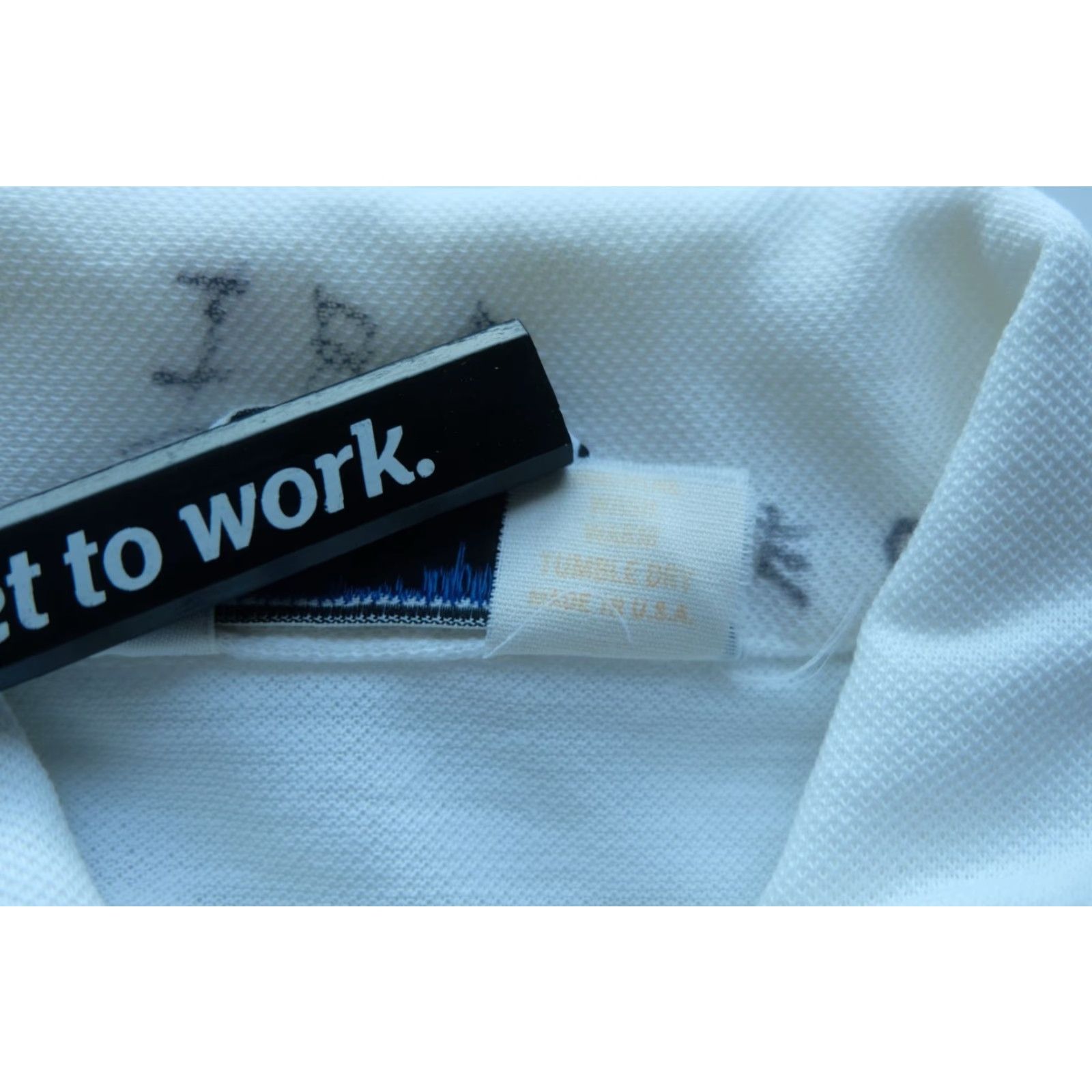 Vintage VINTAGE GRAND SLAM MUNSINGWEAR POLO Shirt MEN SZ L TENNIS SINGLE STITCH 3 BUTTON 70s 80s MADE USA White Cotton Embroidered Logo Size US L / EU 52-54 / 3 - 6 Thumbnail