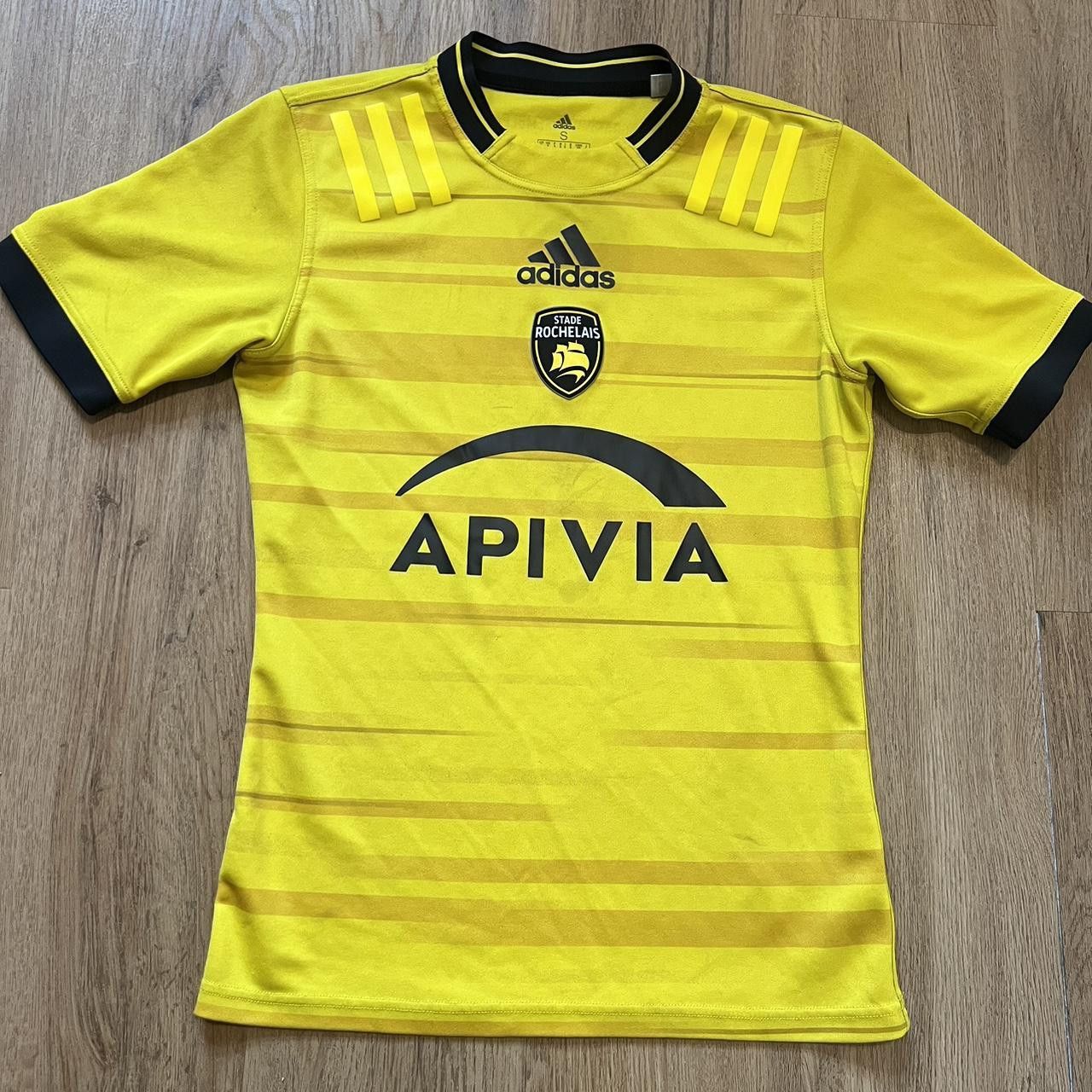 Adidas Stade Rochelais Rugby Adidas football shirt Size US S / EU 44-46 / 1 - 1 Thumbnail