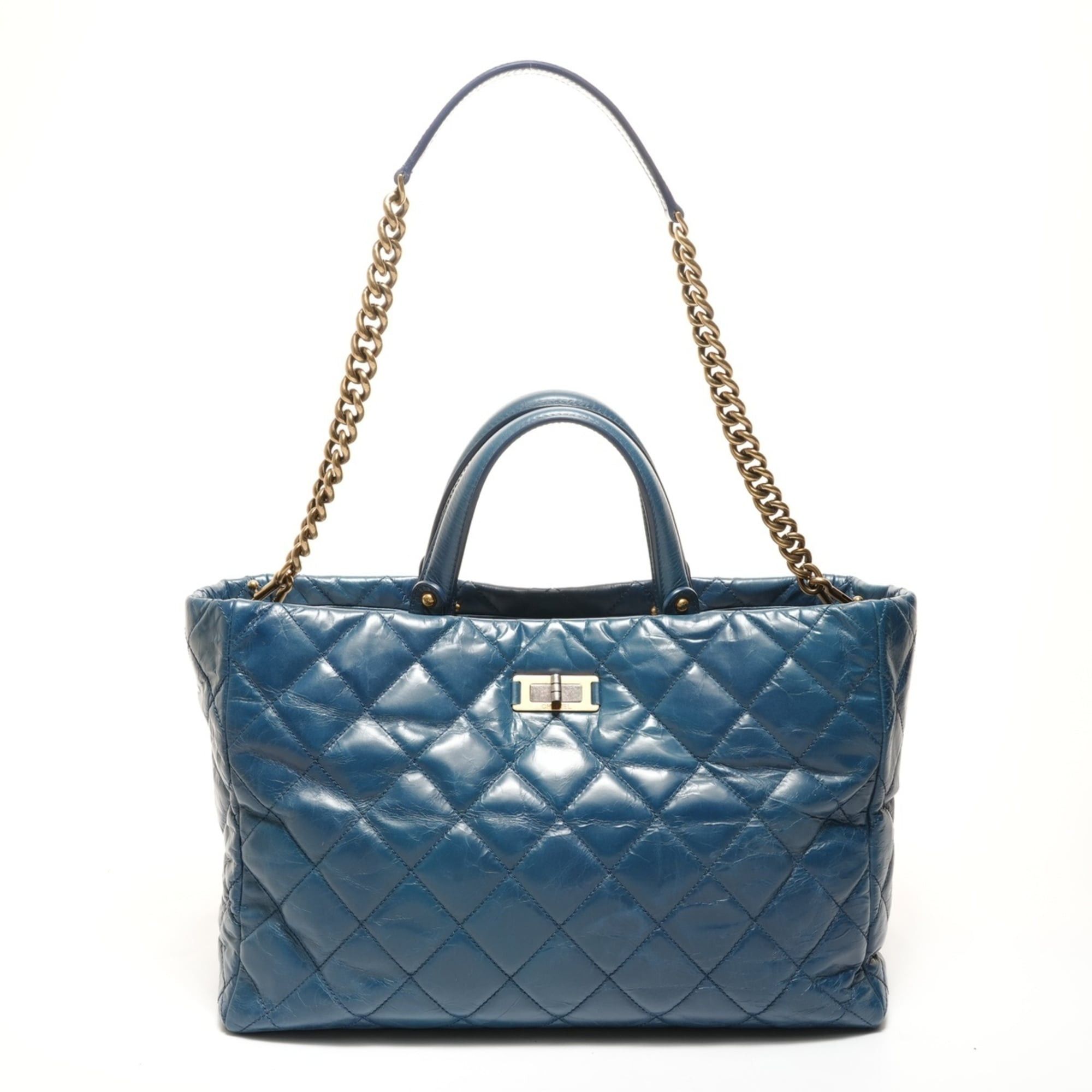 Chanel CHANEL 15 series 2011 Cabas Tote 2-way Handbag Blue Size ONE SIZE - 1 Thumbnail