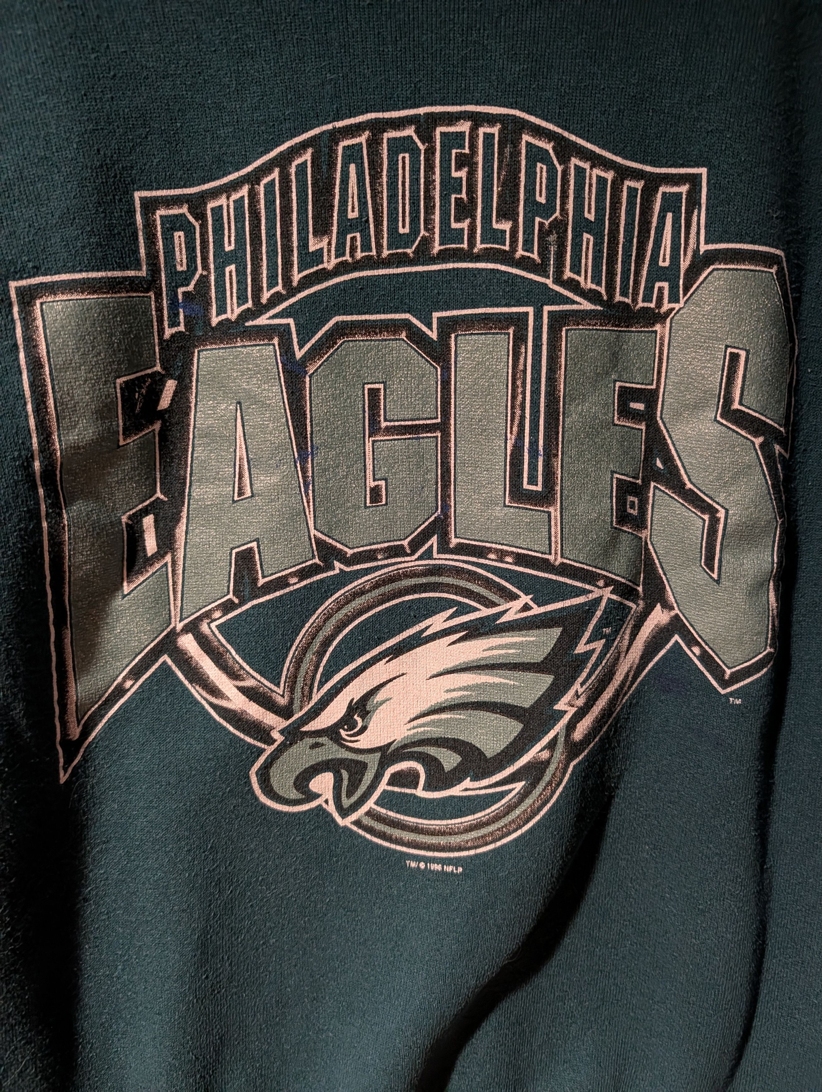 NFL Vintage 1996 Philadelphia Eagles Sweatshirt Crewneck YOUTH Size US L / EU 52-54 / 3 - 2 Thumbnail