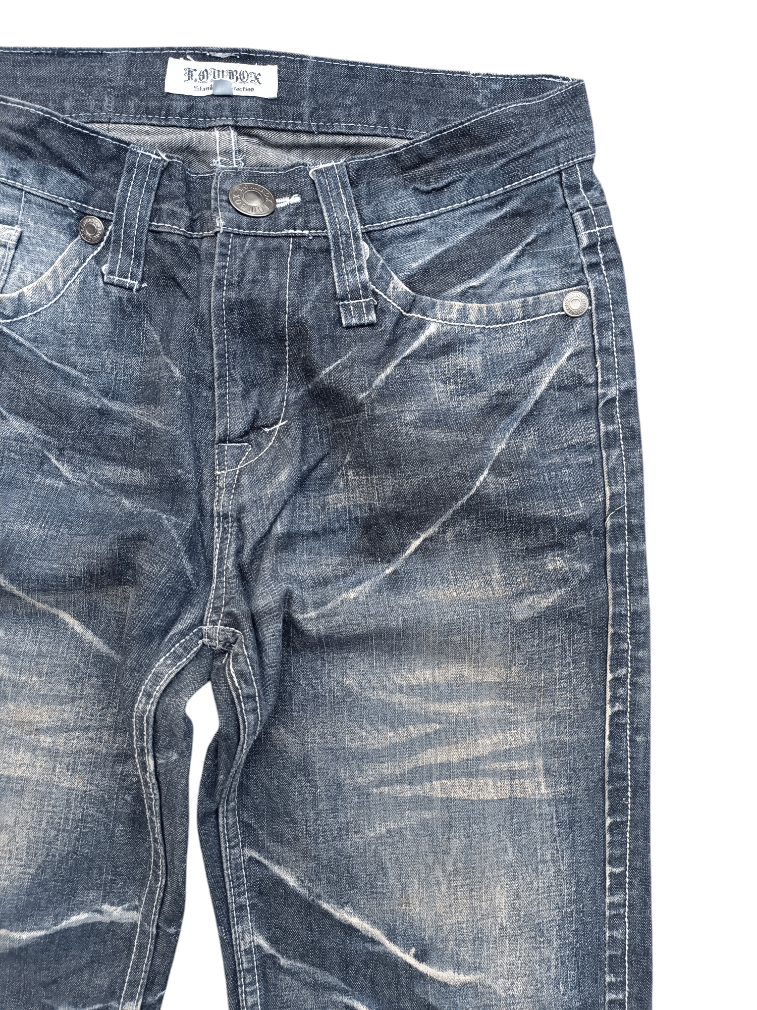 Japanese Brand RARE 🇯🇵 LOWBOX 🇯🇵 Seditionaries Acid Wash Whiskers Jeans Size US 30 / EU 46 - 6 Thumbnail
