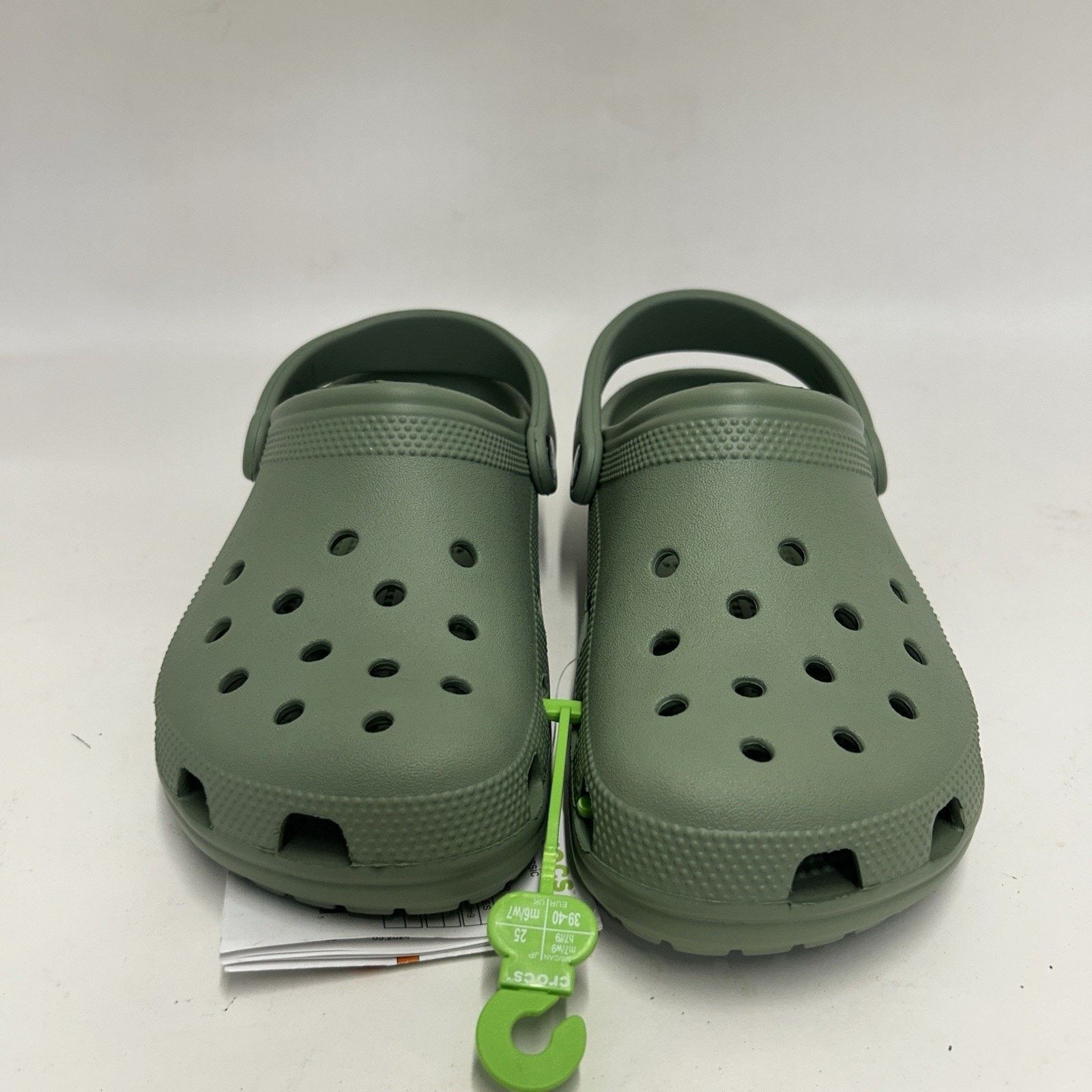 Crocs Crocs Classic Slip-On Clogs “Moss Green” 10001-309 Size US 9 / IT 39 - 2 Thumbnail