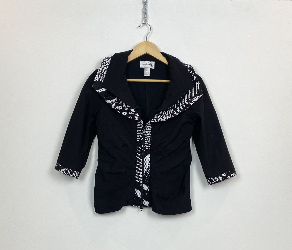 Joseph Ribkoff Vintage Joseph Ribkoff Avant Garde Zip Jacket 90’s Old Size L / US 10 / IT 46 - 1 Thumbnail