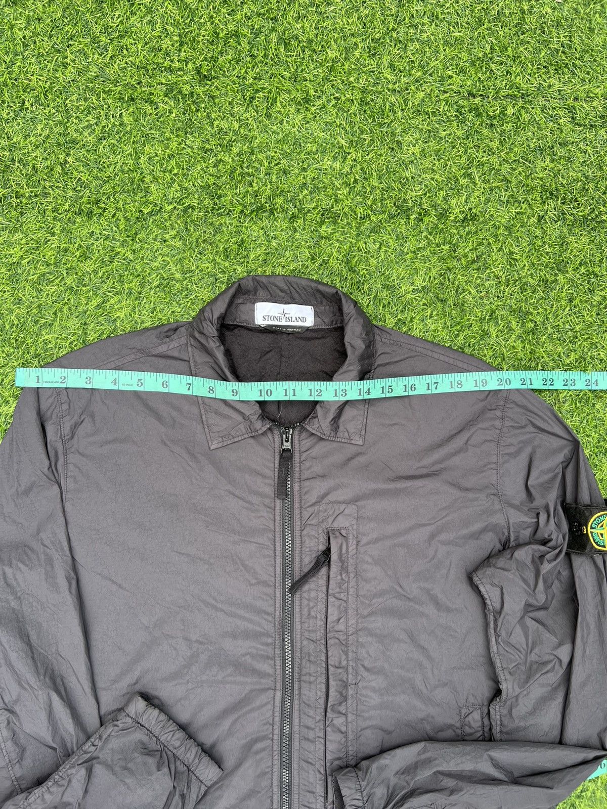 Stone Island Stone Island Brushed Polyamide Overshirt in Charcoal- Large Size US L / EU 52-54 / 3 - 16 Thumbnail