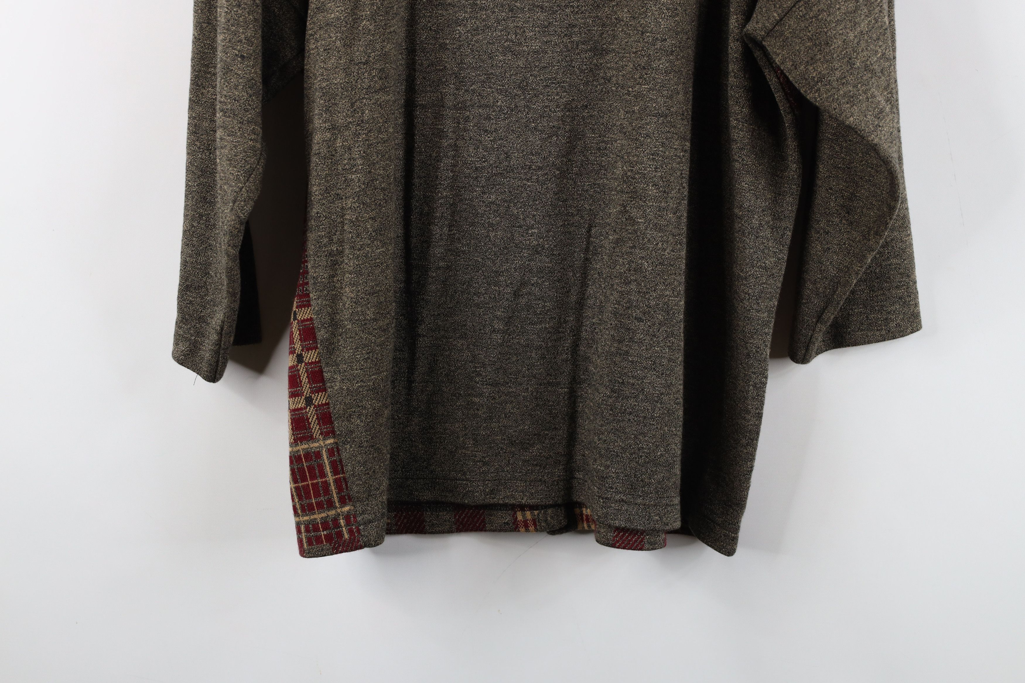 Vintage Vintage 90s Streetwear Patchwork Knit Cardigan Sweater Size XL / US 12-14 / IT 48-50 - 11 Thumbnail
