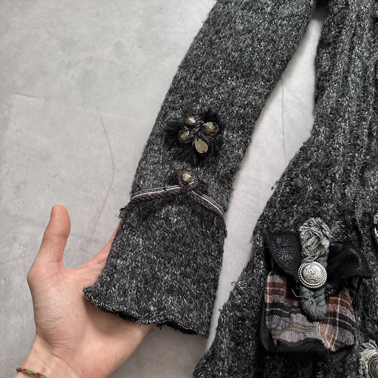 Hysteric Glamour × Undercover Gothic Napoleon Faux Fur Cardigan Sweater Sarah Pacini Vibe Size M / US 6-8 / IT 42-44 - 5 Thumbnail