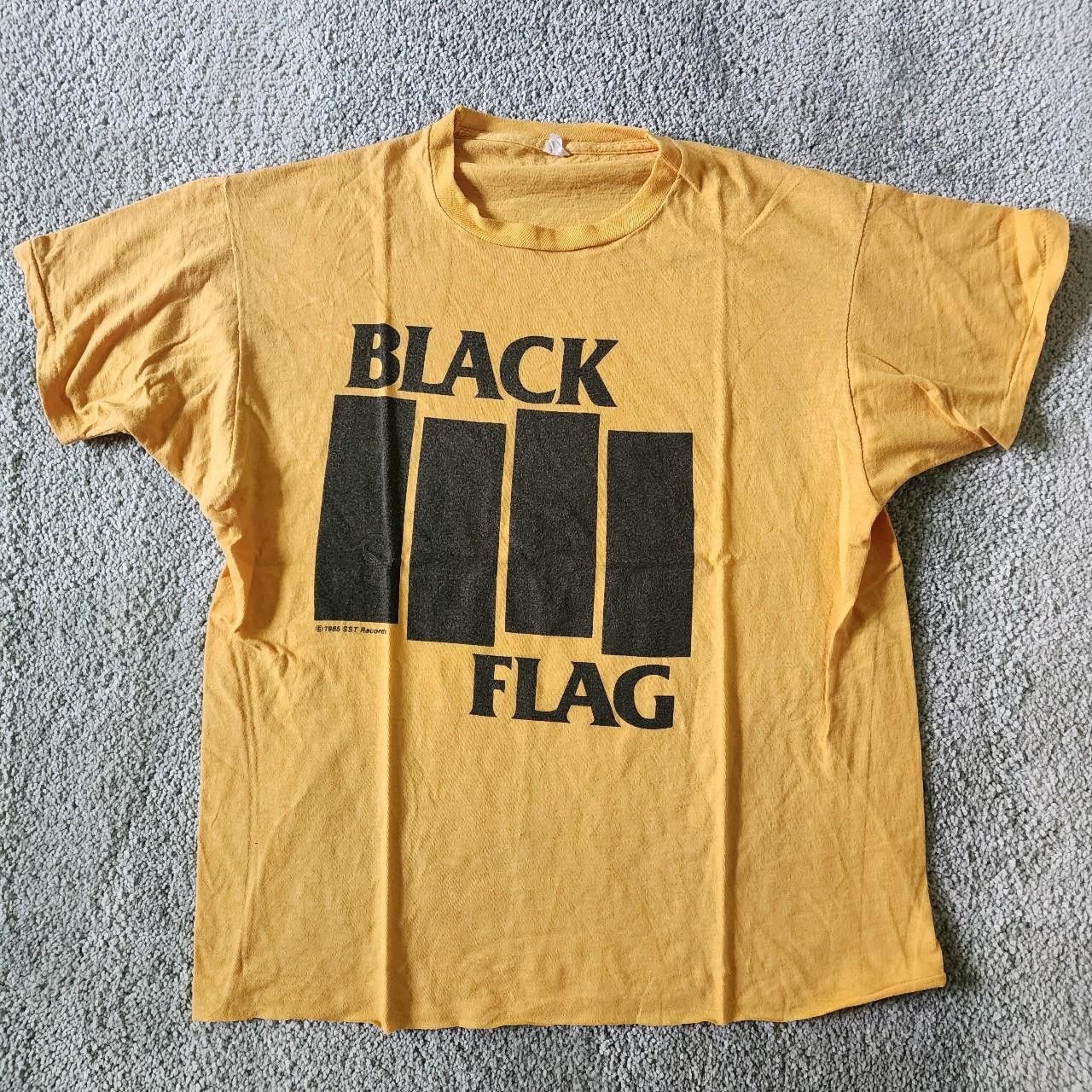 Band Tees × Black Flag Vintage 80s Black Flag T-Shirt SST Records 