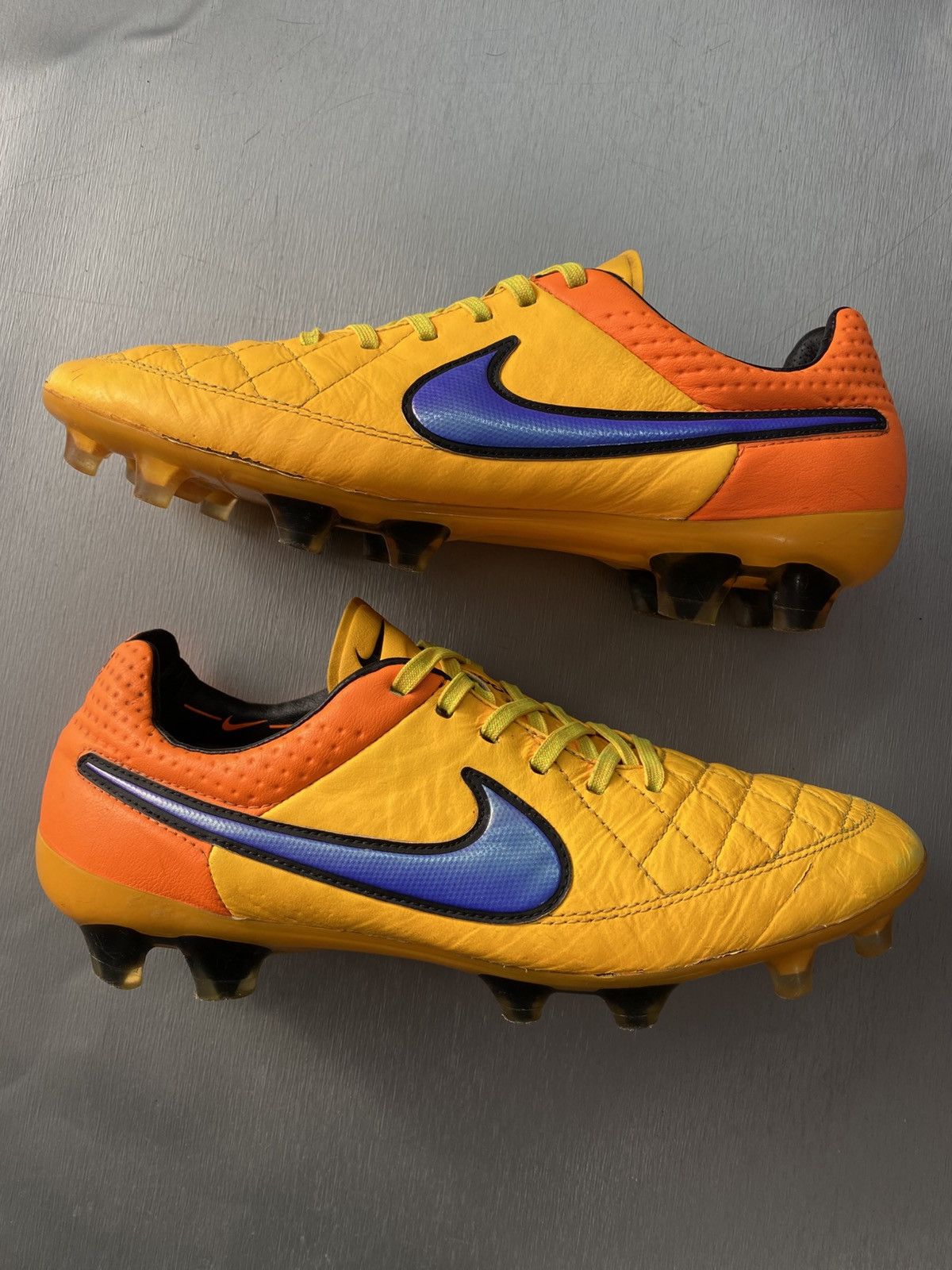 Nike Nike Tiempo Legend V FG Elite Orange Soccer Cleats US 7 Size US 7 / EU 40 - 4 Thumbnail