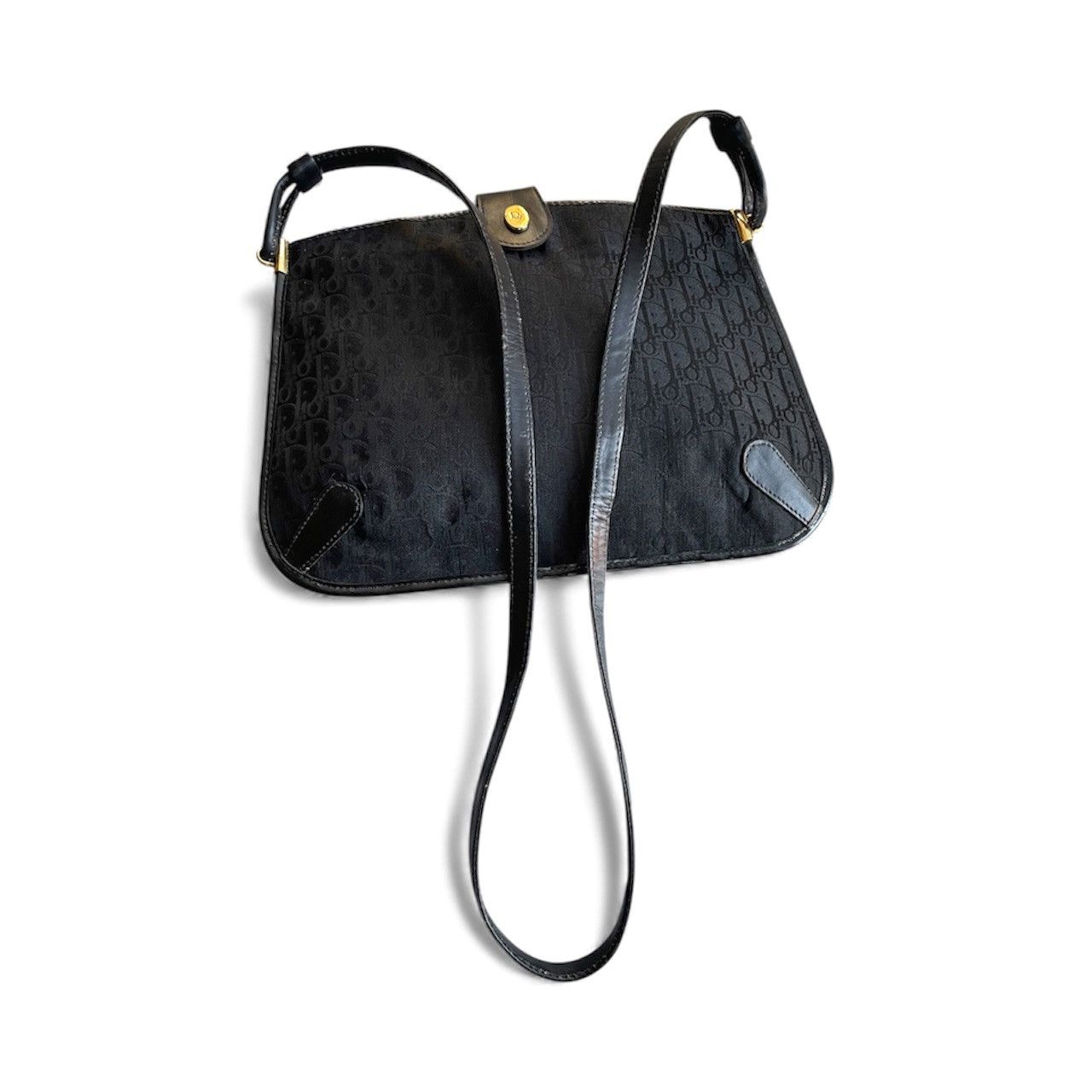Christian Dior Monsieur Authentic 90s ChristianDior Black Oblique Trotter Canvas Bag Size ONE SIZE - 5 Thumbnail
