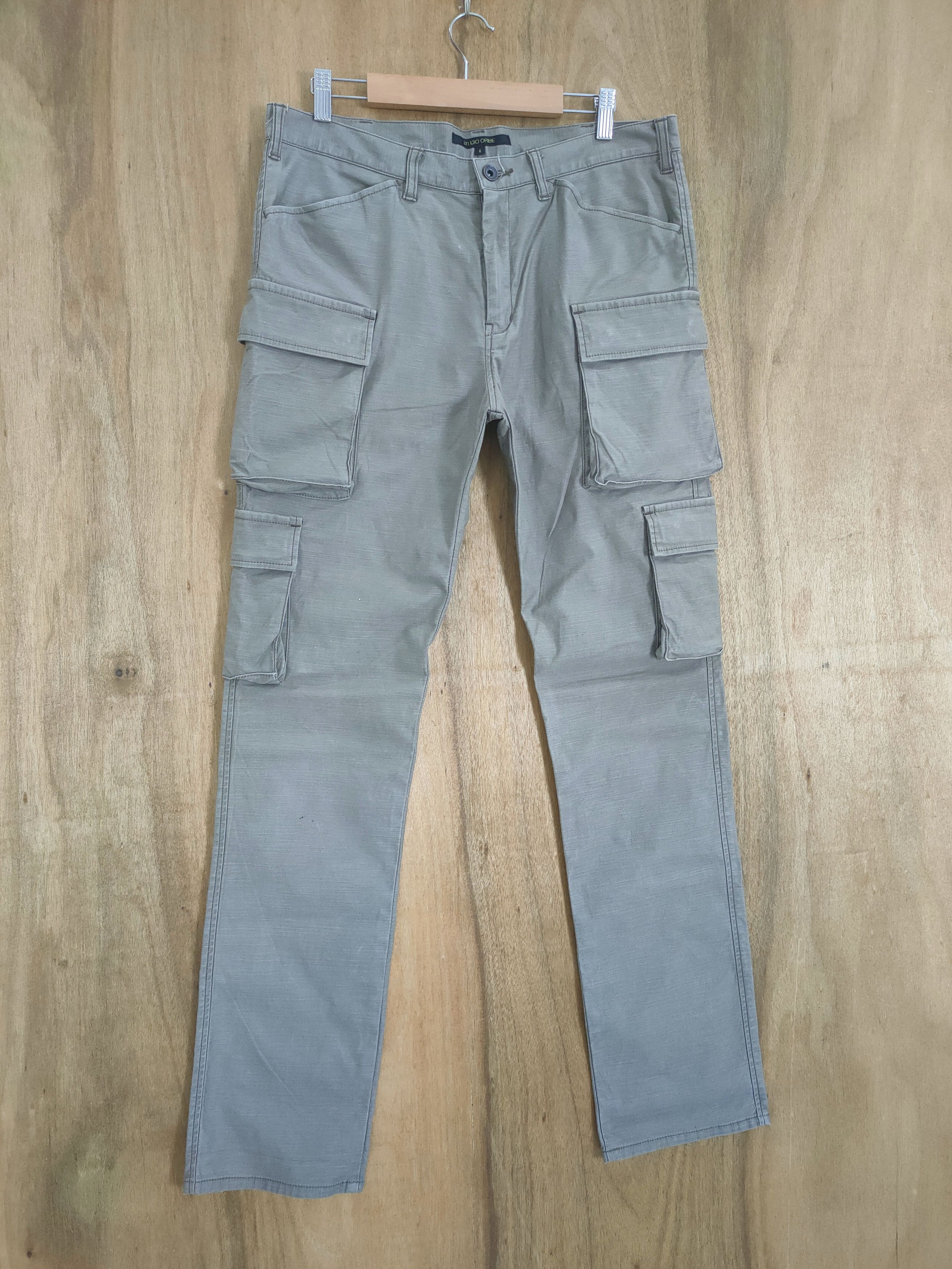 Japanese Brand VINTAGE 8 POCKET STUDIO OROBI GREY CARGO PANTS Size US 34 / EU 50 - 10 Thumbnail