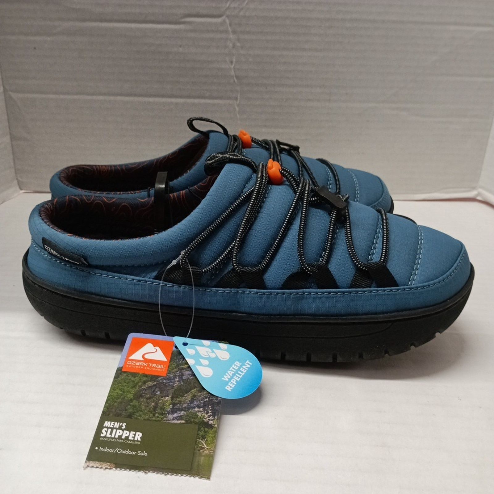 Other Ozark Trail Men's 8 Camp Scuff Slippers Blue Water Repellent Size US 8 / EU 41 - 4 Thumbnail