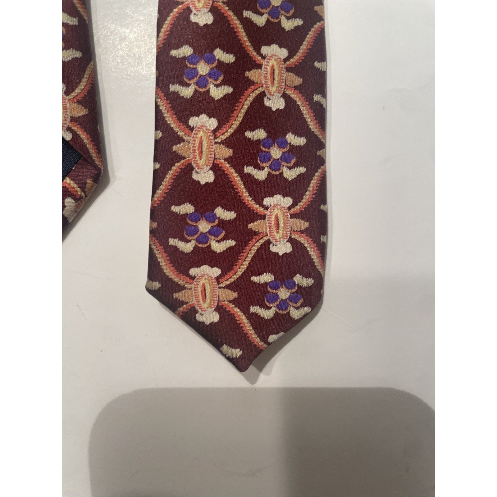 TED LAPIDUS TED LAPIDUS MEN'S Abstract SILK MULTICOLOR NECKTIE HANDMADE Size ONE SIZE - 6 Thumbnail