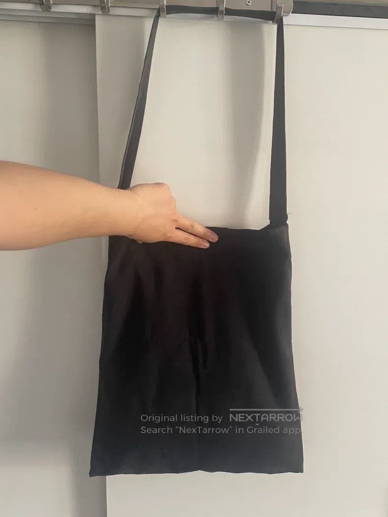 Raf Simons Portrait one-shoulder canvas bag