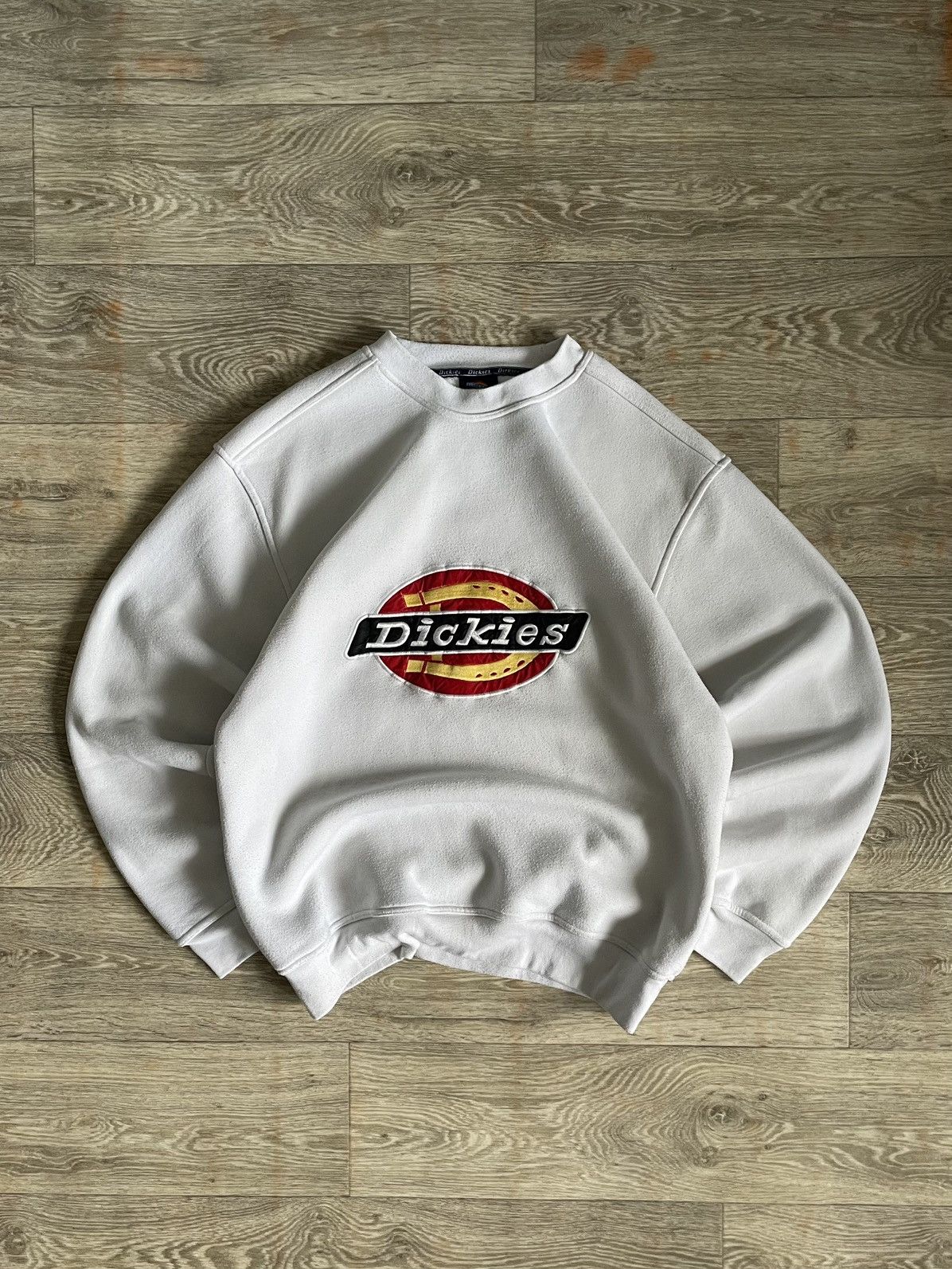 Dickies Dickies Vintage Sweatshirt Big Logo White Size US L / EU 52-54 / 3 - 2 Thumbnail