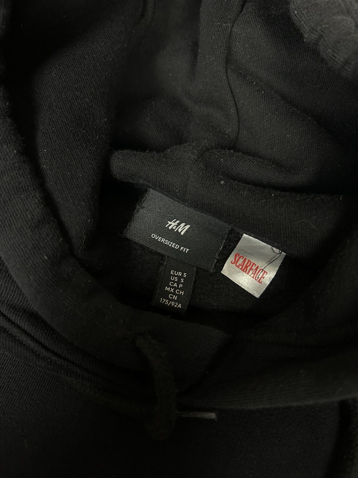 Grailed Scarface x H&M Spellout Back Print Hoodie Jumper S Oversize Size US S / EU 44-46 / 1 - 8 Thumbnail