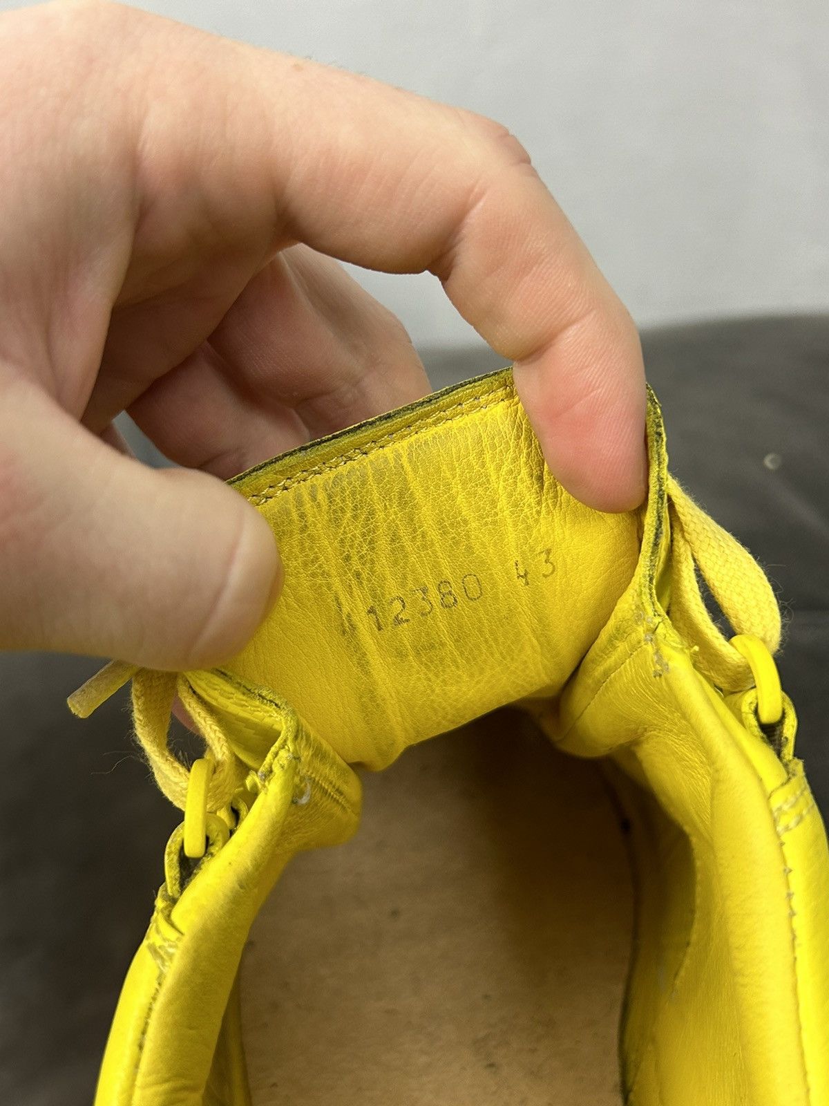 Balenciaga Balenciaga Arena Low “Yellow” Leather Sneakers Size US 10 / EU 43 - 9 Thumbnail