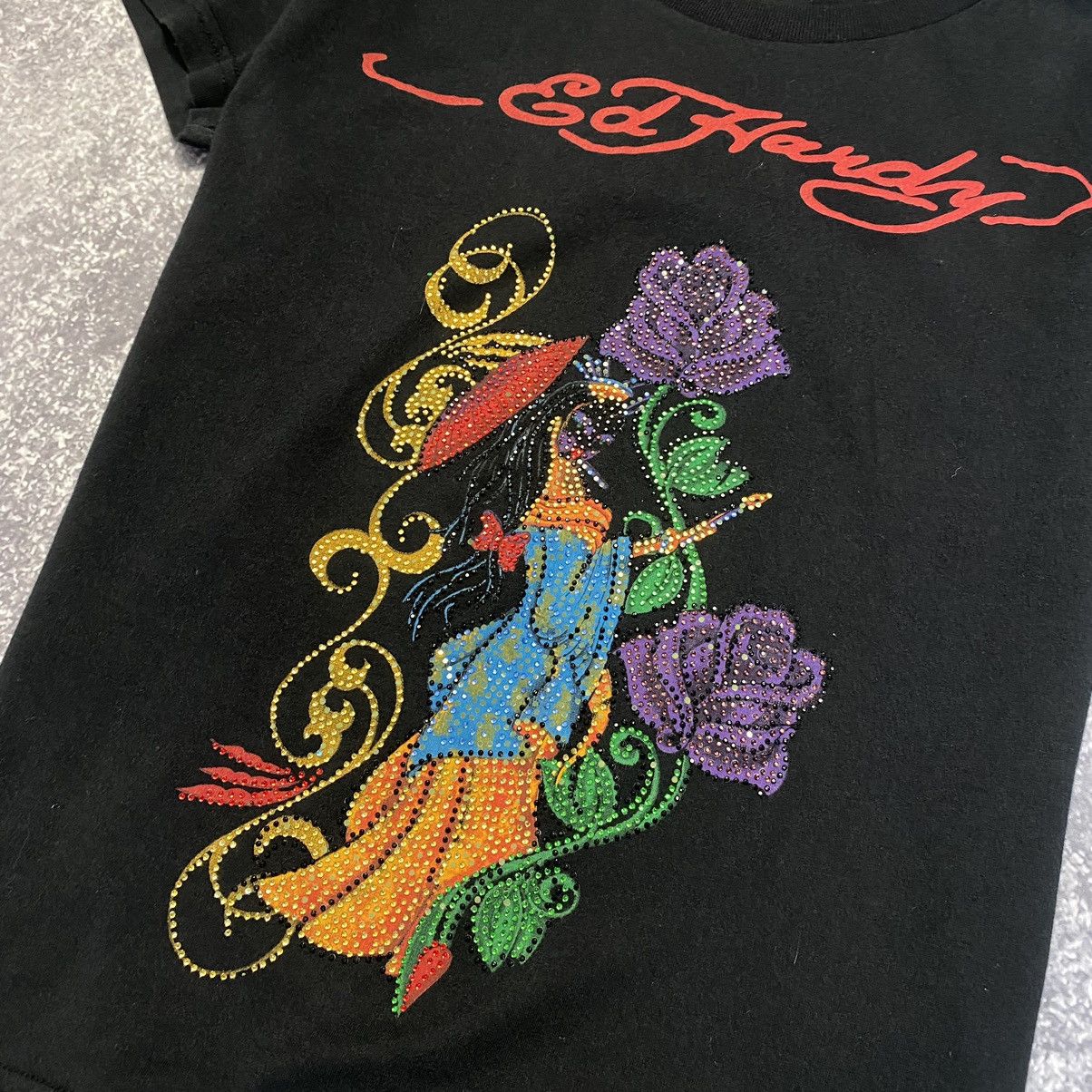 Ed Hardy Designer Ed Hardy by Christian Audigier Big Logo tee Size L / US 10 / IT 46 - 5 Thumbnail