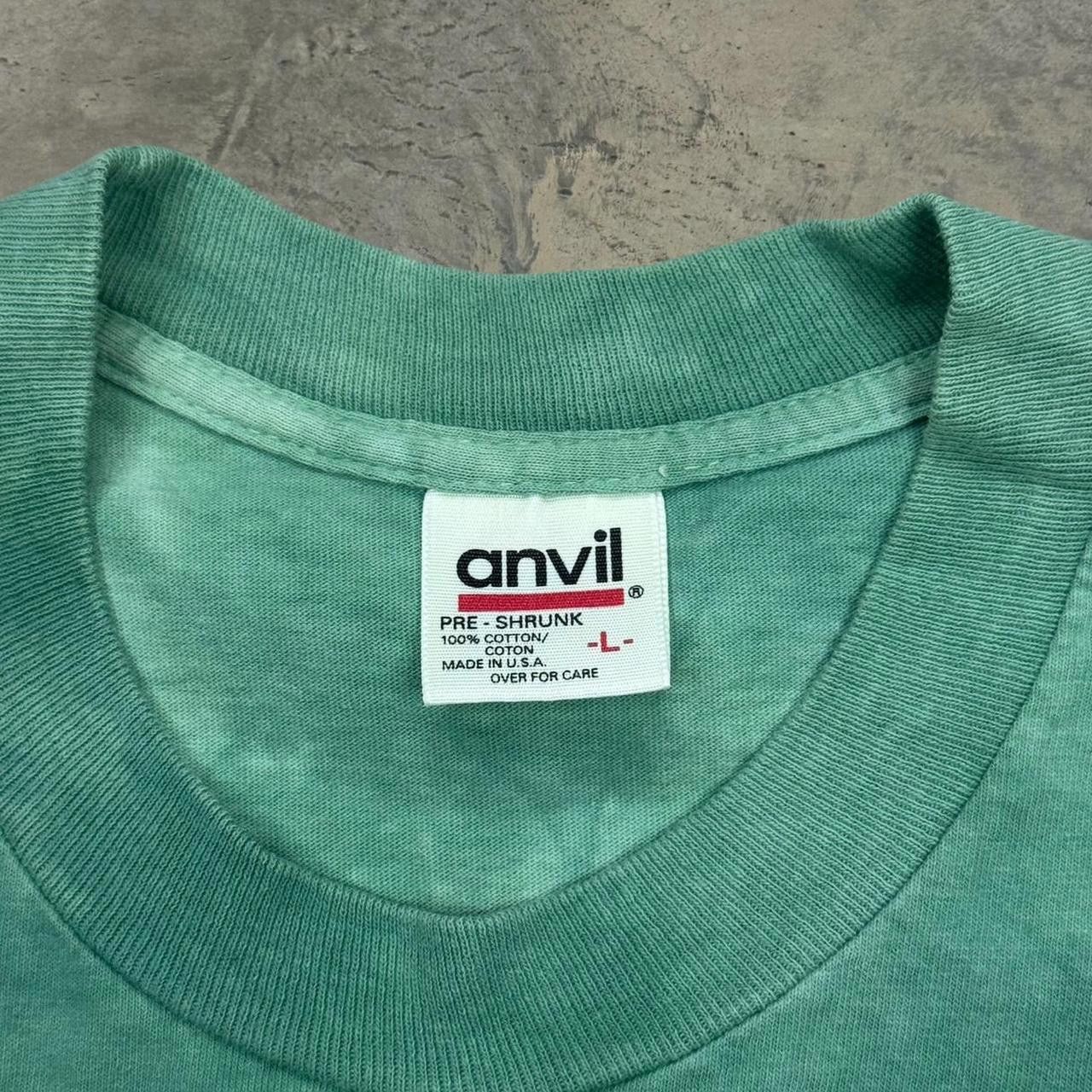 Anvil × Vintage Vintage 90s Liquid Blue Tie-Dye Whale Long Sleeve T-Shirt Size US L / EU 52-54 / 3 - 6 Thumbnail
