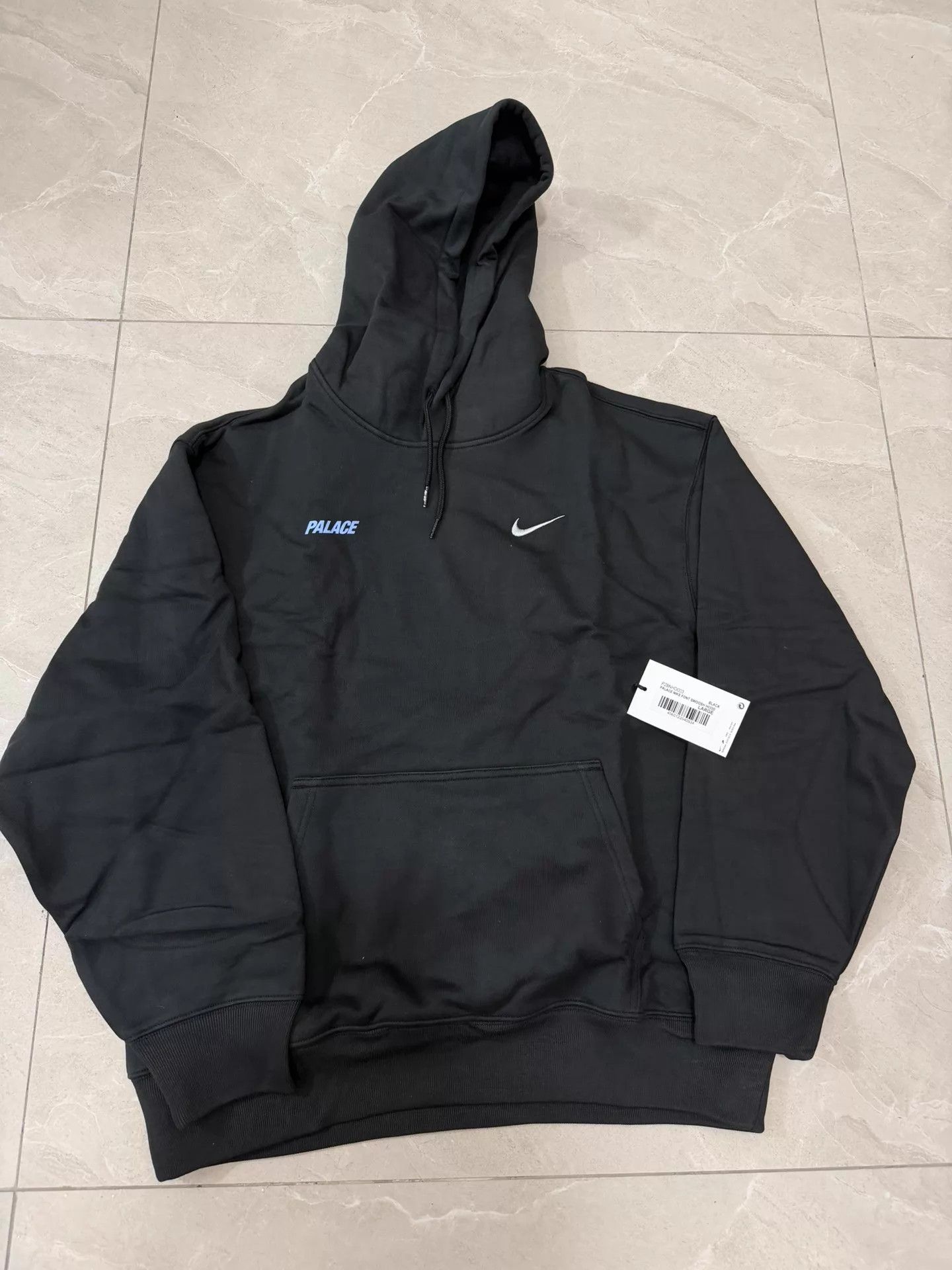 Nike PALACE x Nike SS26DROP10 FONTSWOOSH Hoodie Black L Size US L / EU 52-54 / 3 - 1 Thumbnail