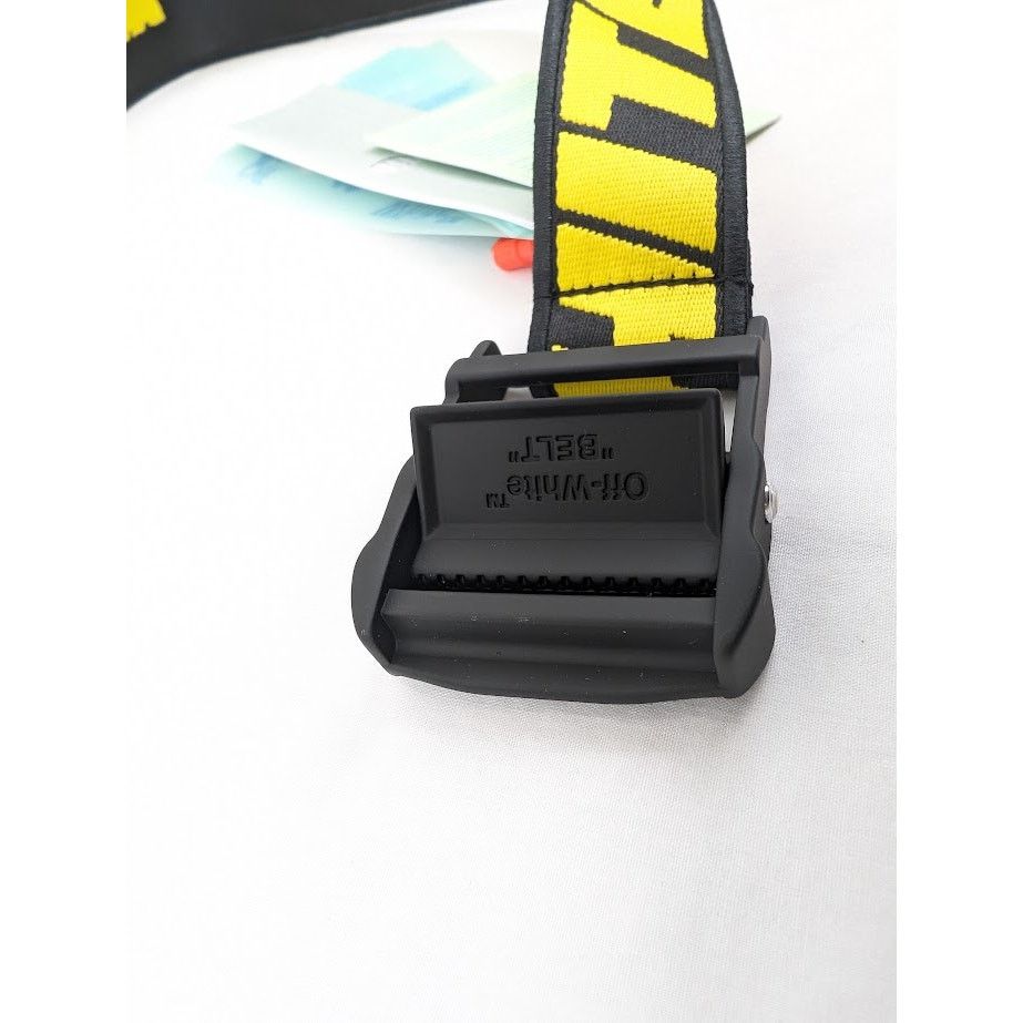 Off-White o1rshd1 Q:3 / Size:OS / Tape Industrial Belt in Black Yellow Size ONE SIZE - 4 Thumbnail