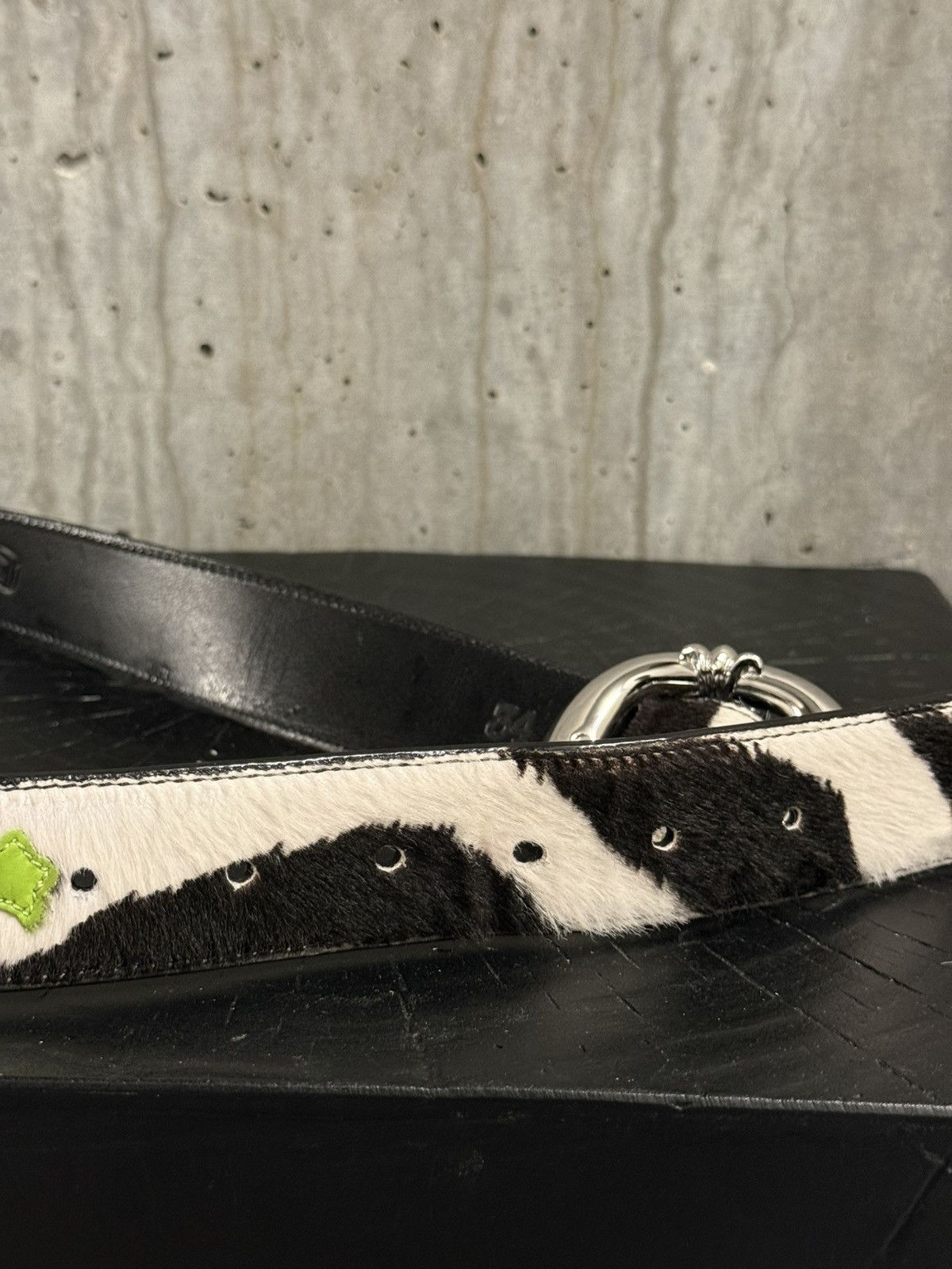 Chrome Hearts Chrome Hearts Green Patches Zebra Gunslinger Belt Size 34 - 5 Thumbnail