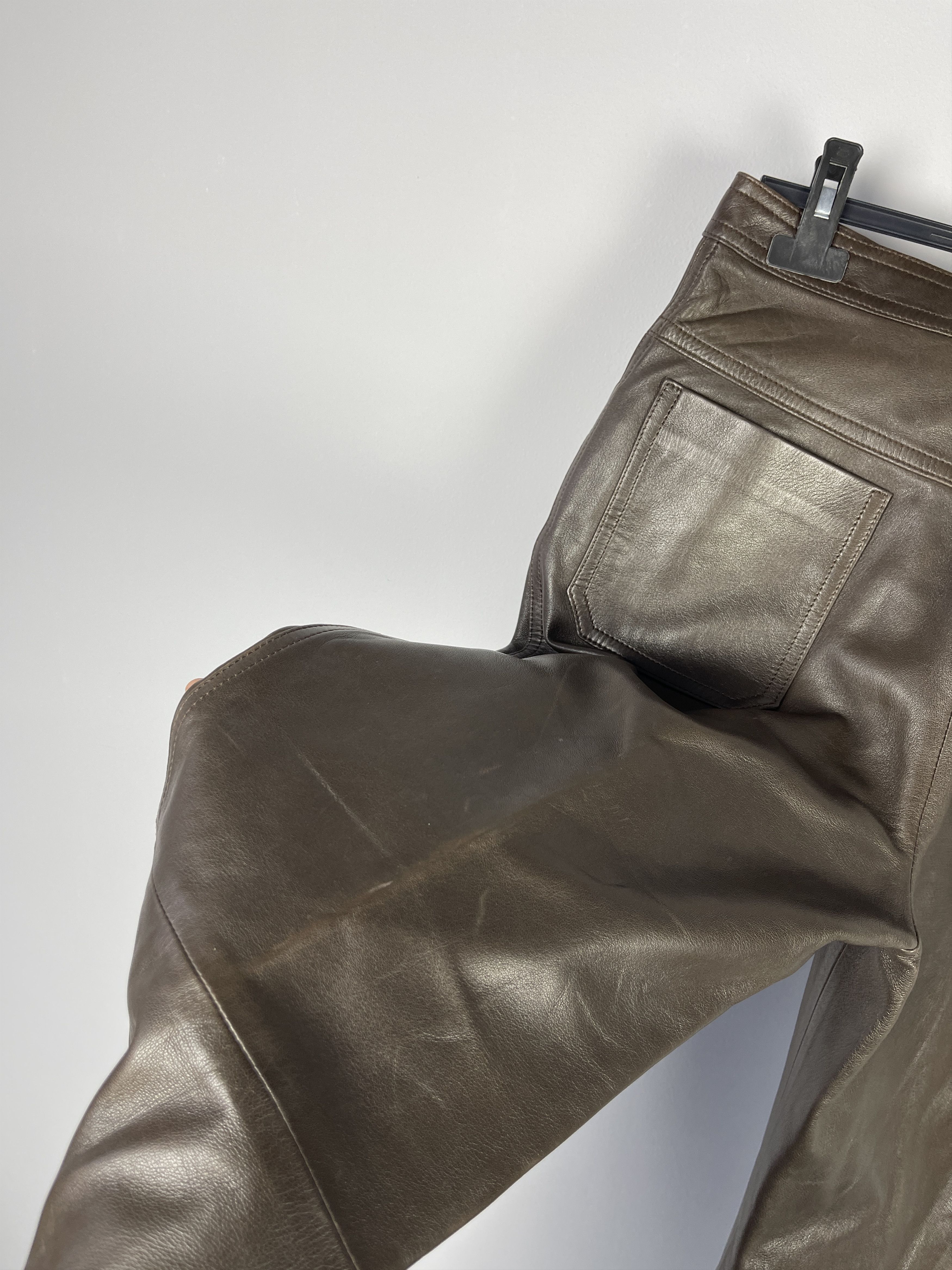 Celine Celine Vintage Cuir Leather Pants Size 30" / US 8 / IT 44 - 16 Thumbnail