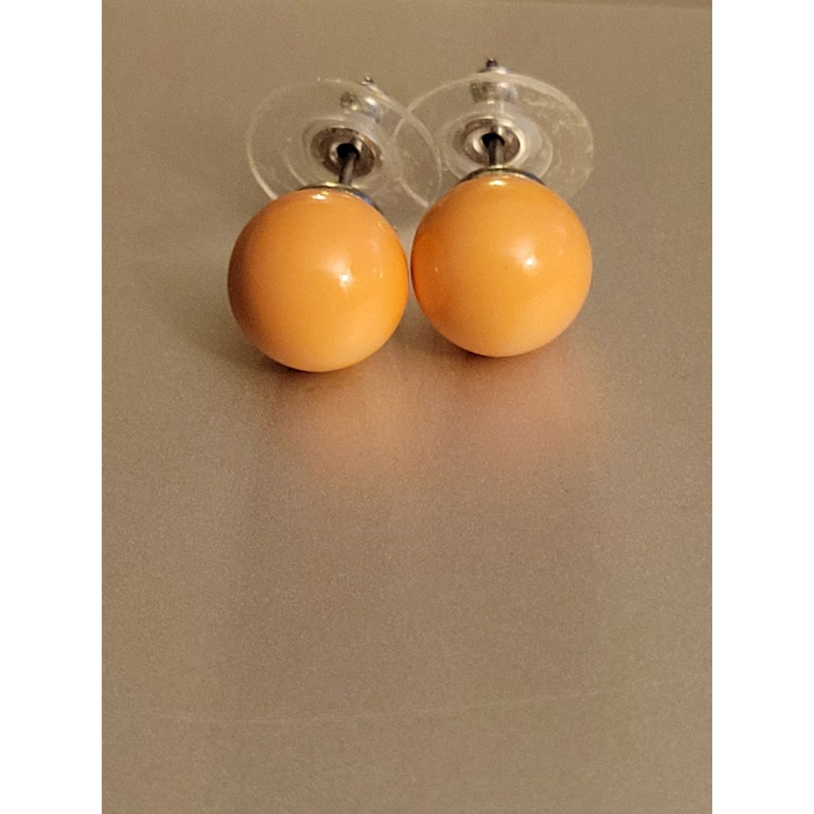 Unknown London Joan Rivers Classic Collection Simulated peachStud Earrings Size ONE SIZE - 2 Thumbnail