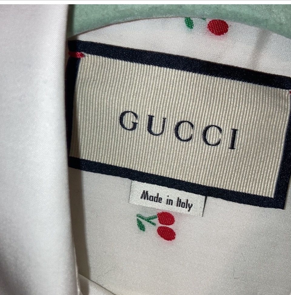 Gucci Gucci GG Cherry Cotton Poplin Shirt Size M / US 6-8 / IT 42-44 - 2 Thumbnail