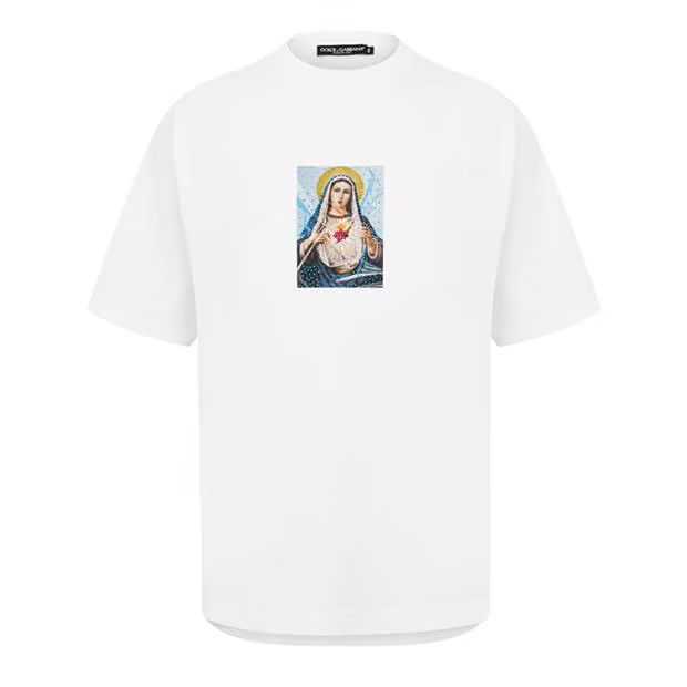 image of Dolce Gabbana O1G2R1Mq0324 T-Shirts In White, Men's (Size 2XL)