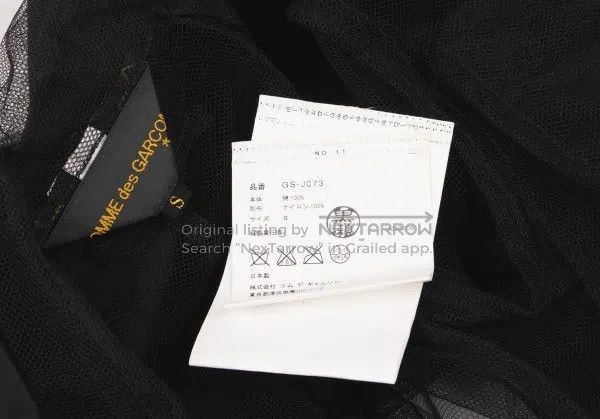 Comme des Garcons Comme des Garcons Black vintage tulle design top Size S / US 4 / IT 40 - 9 Thumbnail