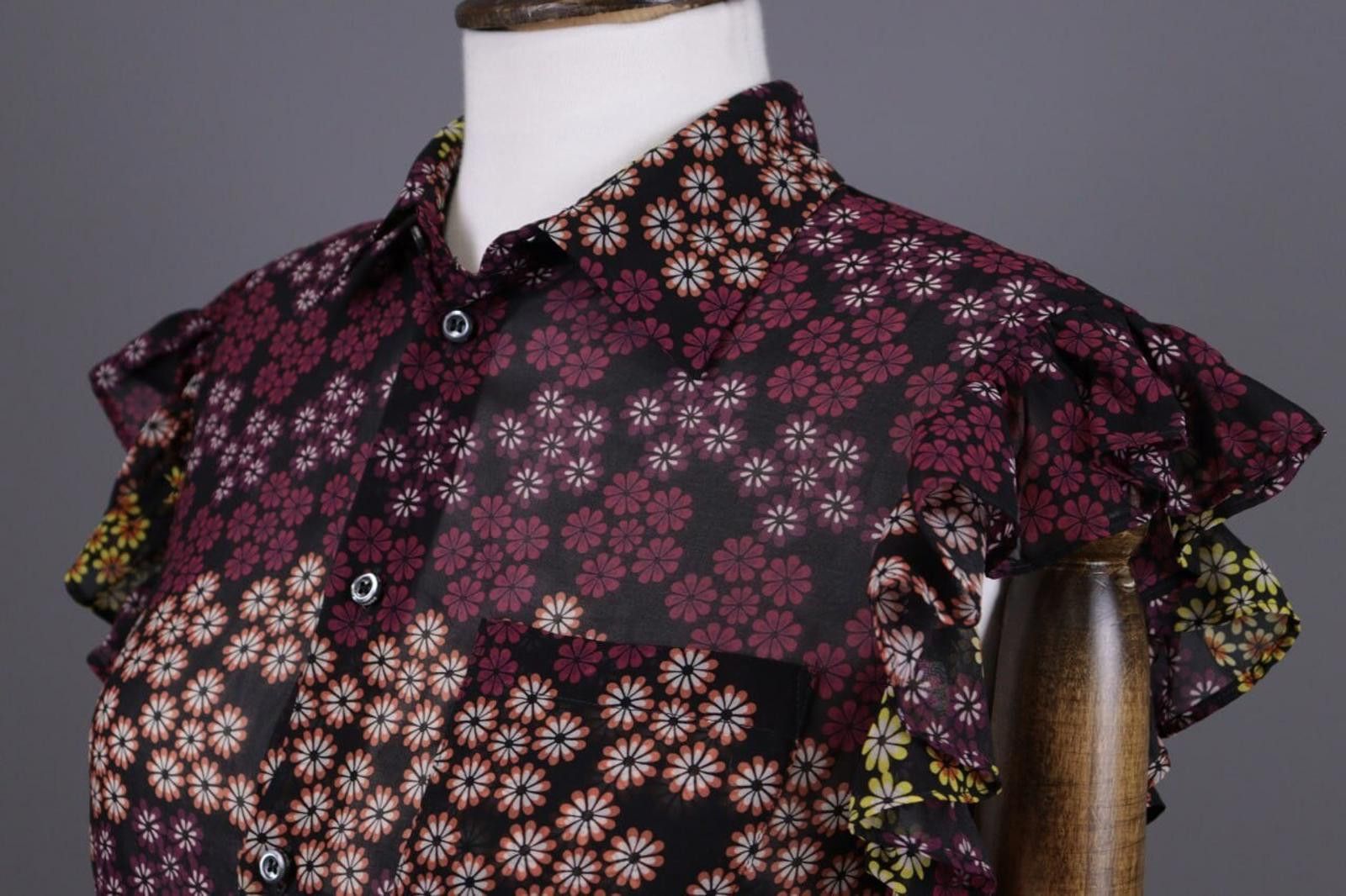 Dsquared2 Dsquared2 Black Mesh Floral Button Down Blouse Shirt Size 38 Size M / US 6-8 / IT 42-44 - 7 Thumbnail