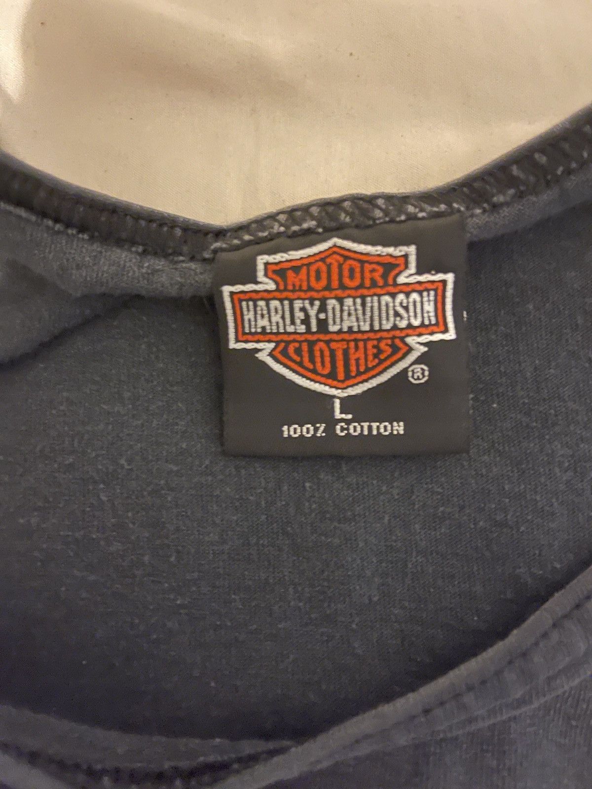 Harley Davidson × Vintage Harley Davidson bike no sleeve tee shirt Size US M / EU 48-50 / 2 - 2 Thumbnail