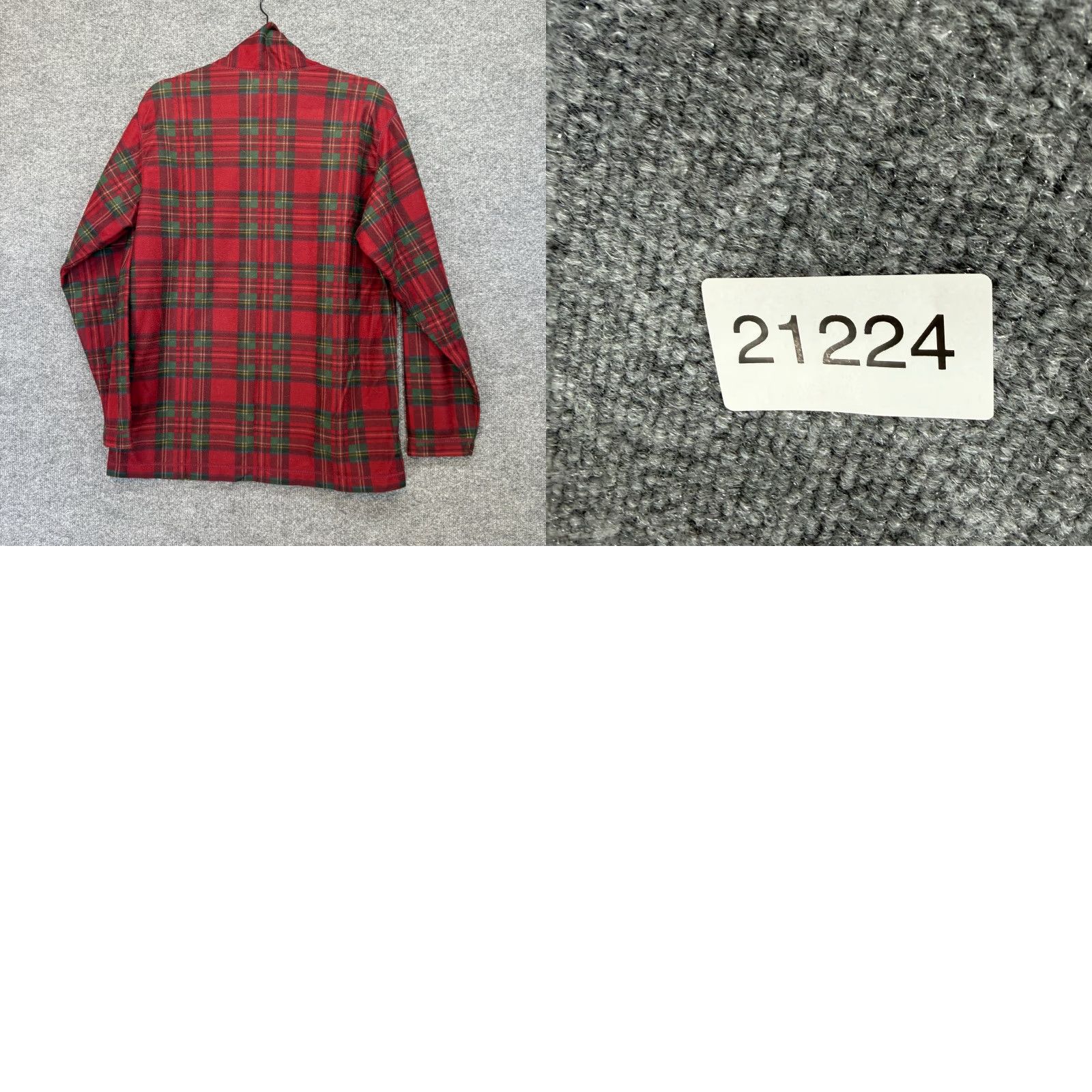 Vintage VINTAGE L.L. Bean Turtleneck Shirt Mens M Red Plaid Fleece Lined Made In USA Size US M / EU 48-50 / 2 - 8 Thumbnail
