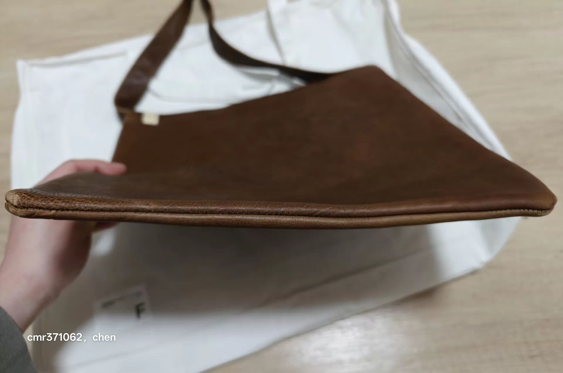 Visvim VISVIM 24AW DMGD Leather Musette Bag Brown 34x32cm Size 34 - 5 Thumbnail