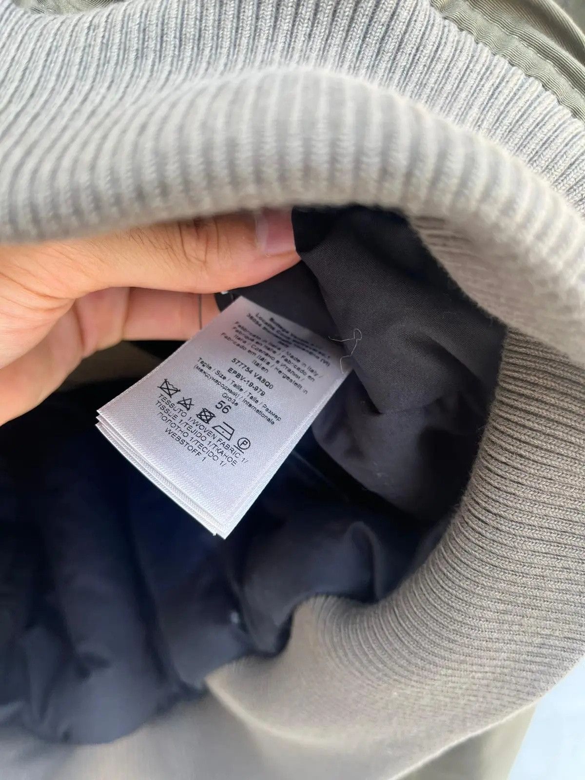 Bottega Veneta Blouson Twill Nylon Bomber Jacket in Khaki Size US XL / EU 56 / 4 - 6 Thumbnail